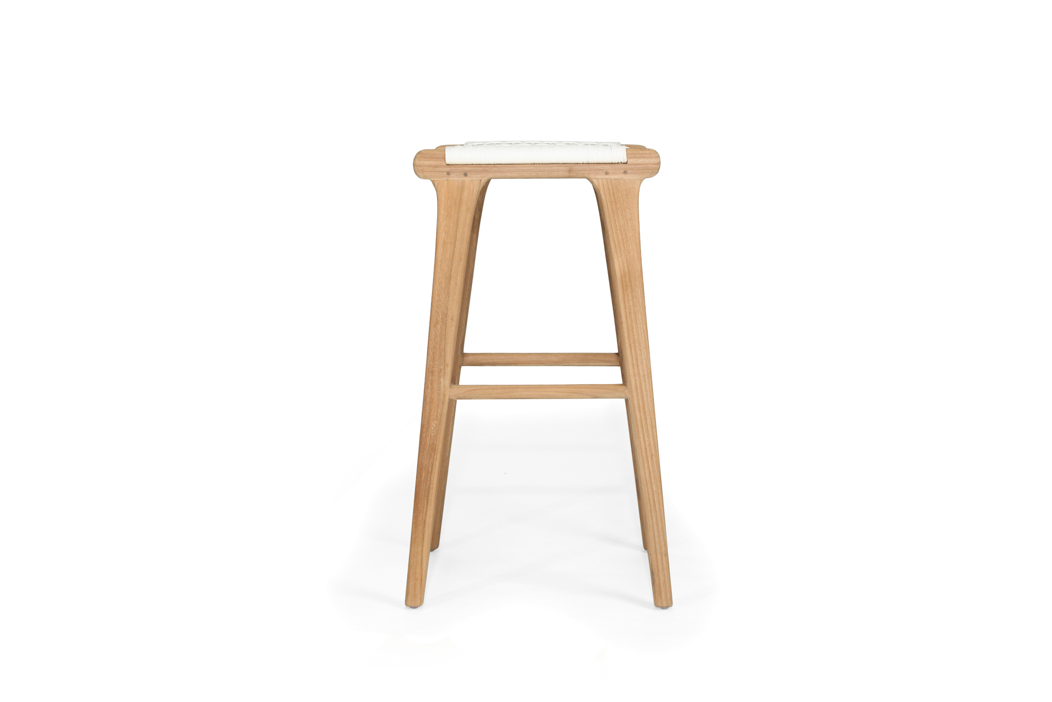 Zen Backless Bar Stool - White - Image 4