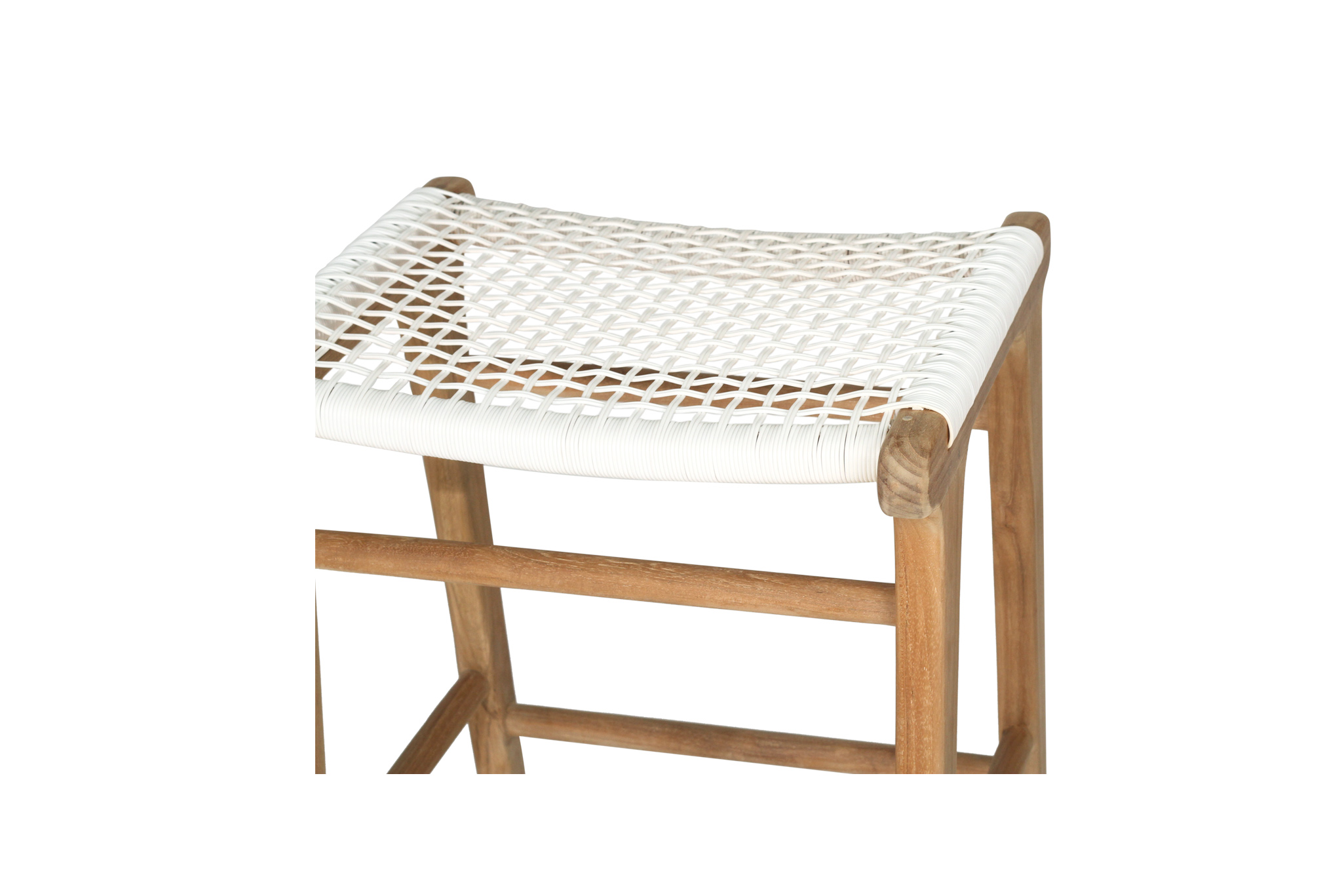 Zen Backless Bar Stool - White - Image 5