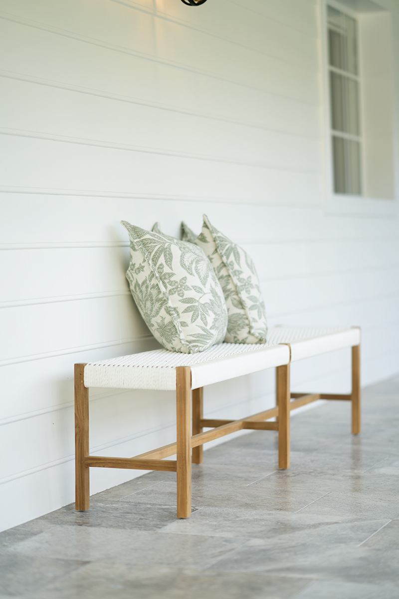 Sabai Woven Bench Seat - White - Close Weave -2m - Image 10