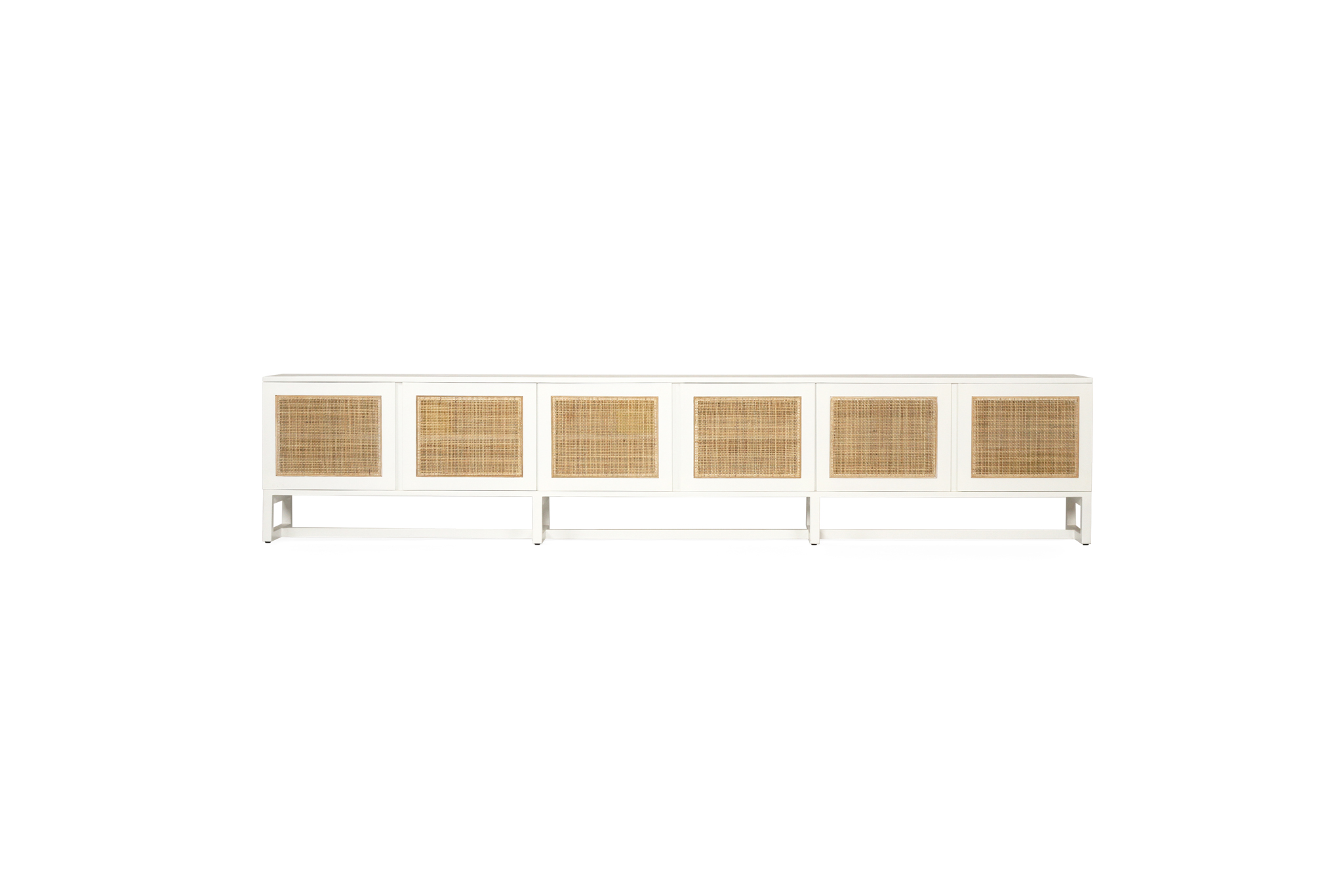 Clovelly Entertainment Unit - Six Door - White
