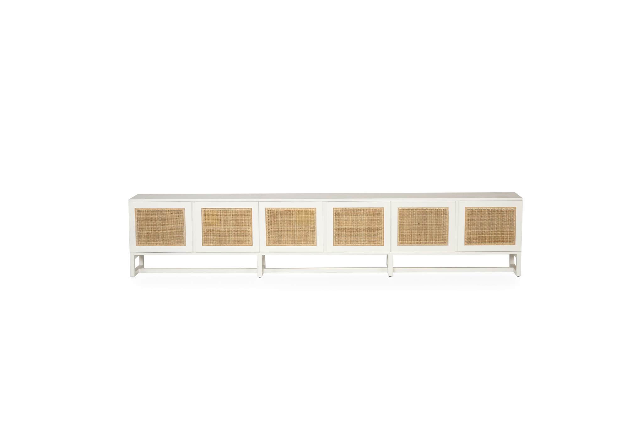 Clovelly Entertainment Unit - Six Door - White - Image 3