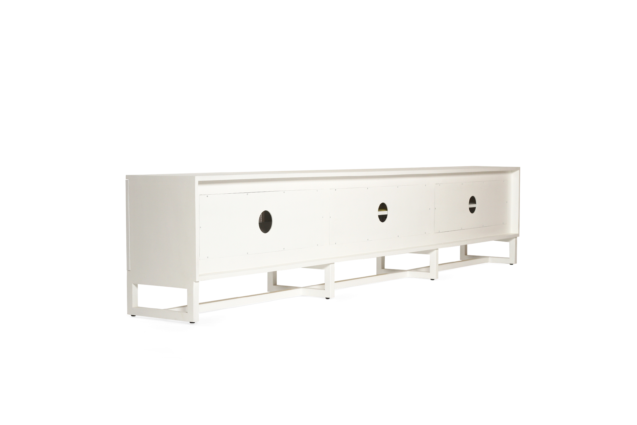 Clovelly Entertainment Unit - Six Door - White - Image 5