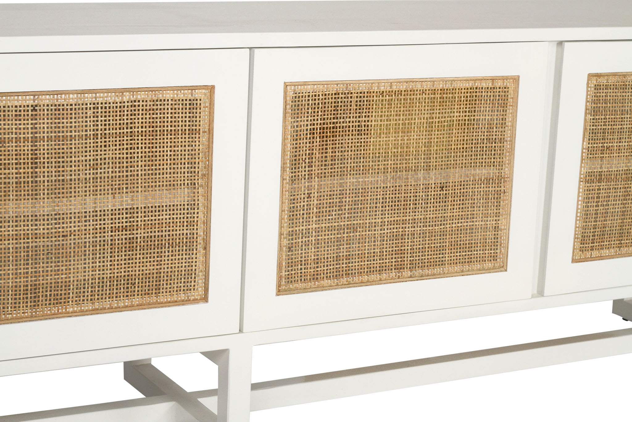 Clovelly Entertainment Unit - Six Door - White - Image 7