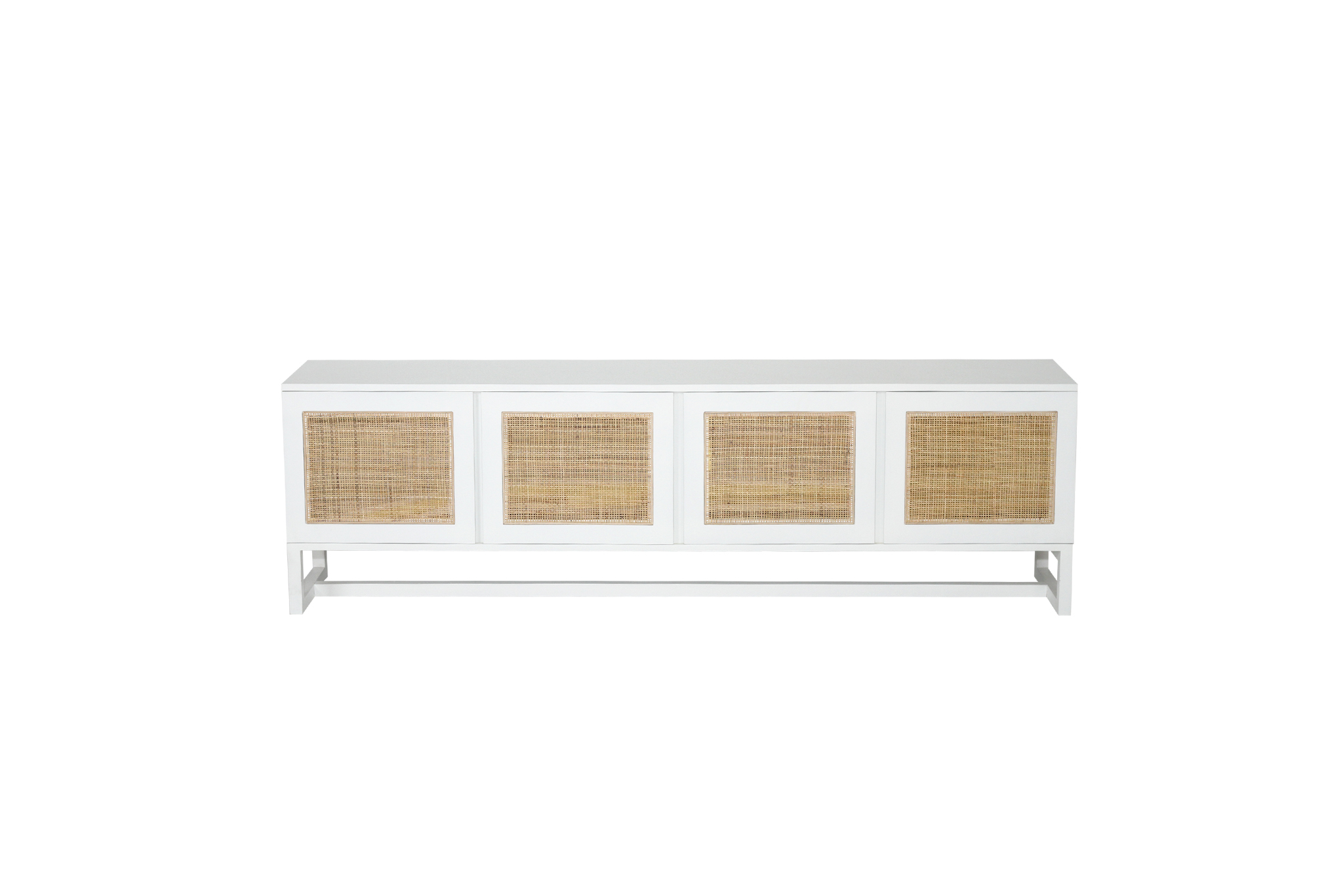 Clovelly Entertainment Unit - Four Door - White - Image 4