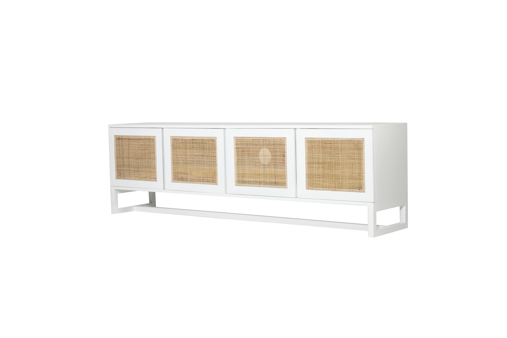 Clovelly Entertainment Unit - Four Door - White - Image 3