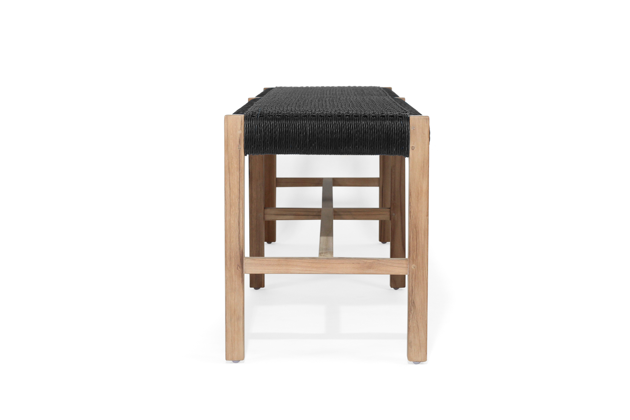 Sabai Woven Bench Seat - Black - Close Weave -2m - Image 5