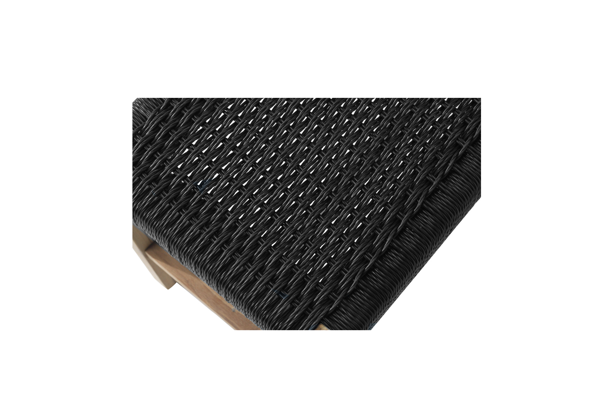 Sabai Woven Bench Seat - Black - Close Weave -2m - Image 7