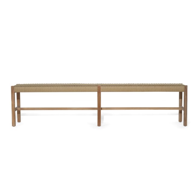 Sabai Woven Bench Seat - Sand - Close Weave -2m