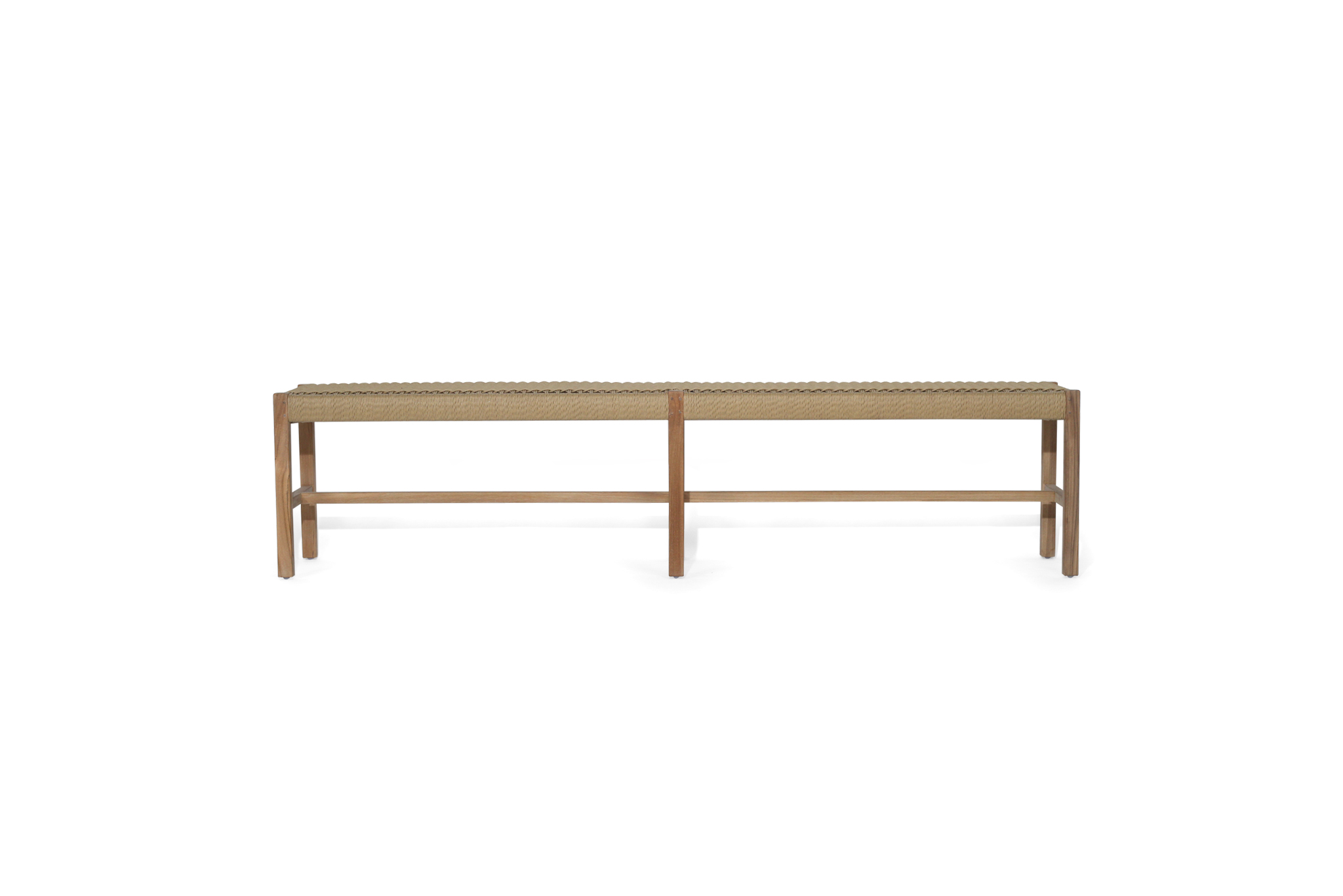 Sabai Woven Bench Seat - Sand - Close Weave -2m