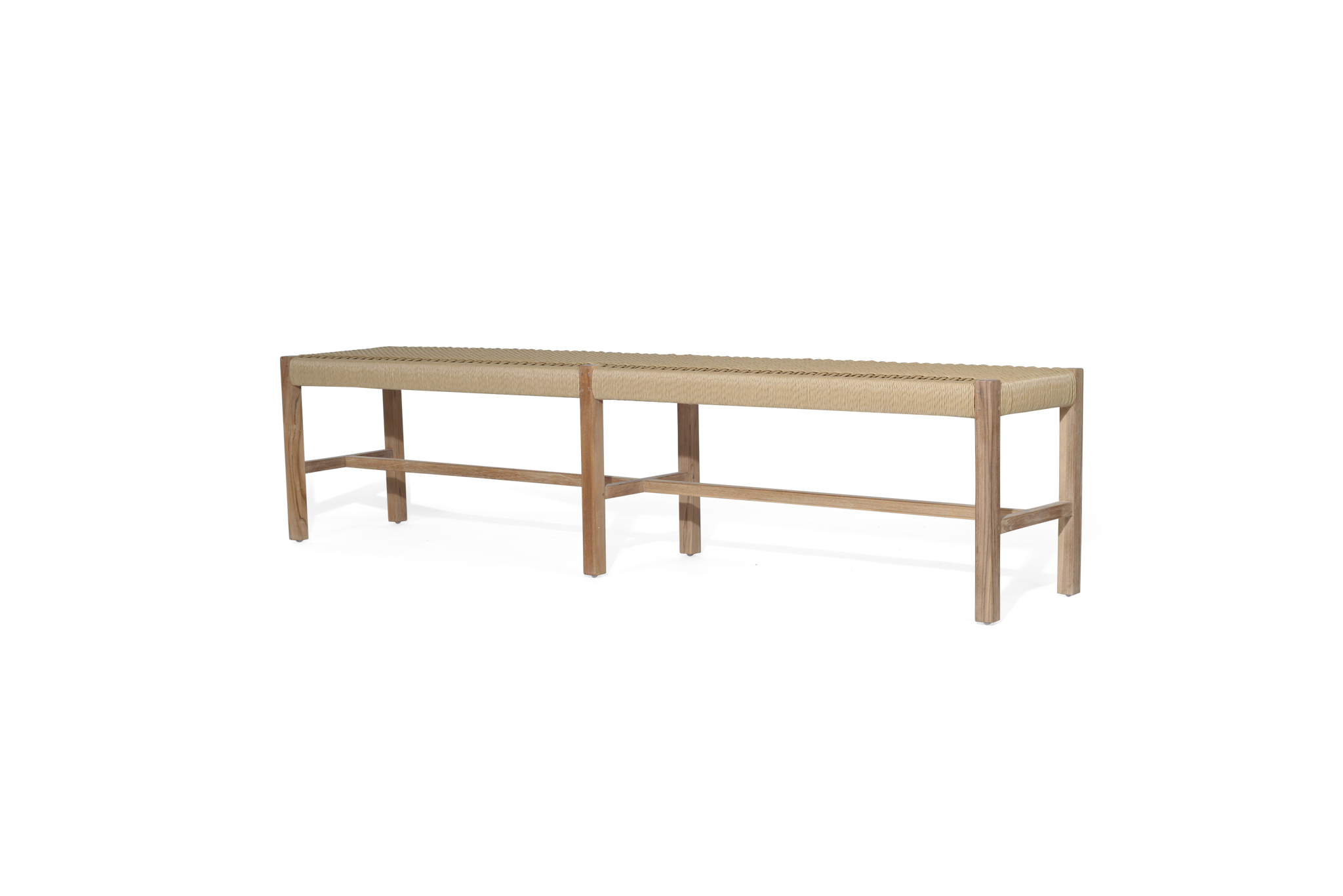 Sabai Woven Bench Seat - Sand - Close Weave -2m - Image 2