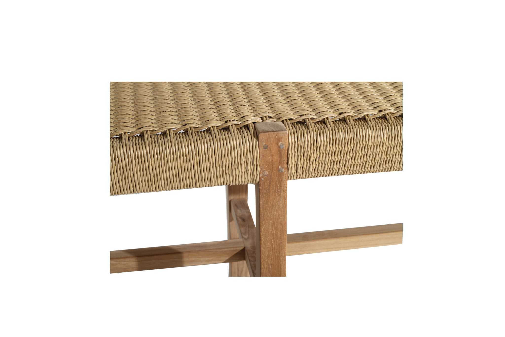 Sabai Woven Bench Seat - Sand - Close Weave -2m - Image 7