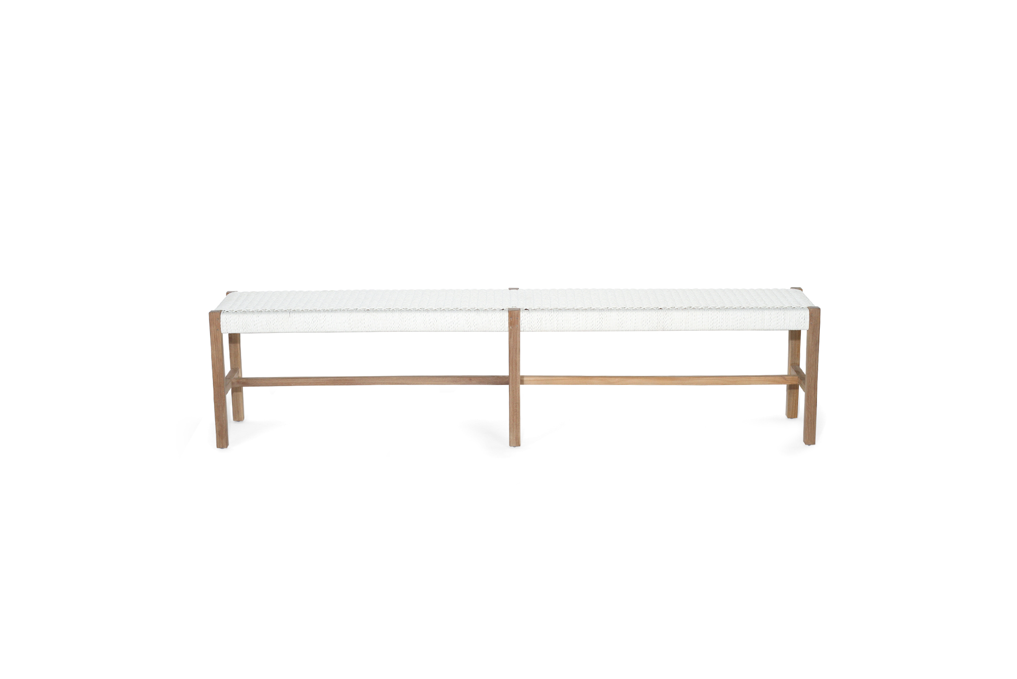 Sabai Woven Bench Seat - White - Close Weave -2m - Image 4