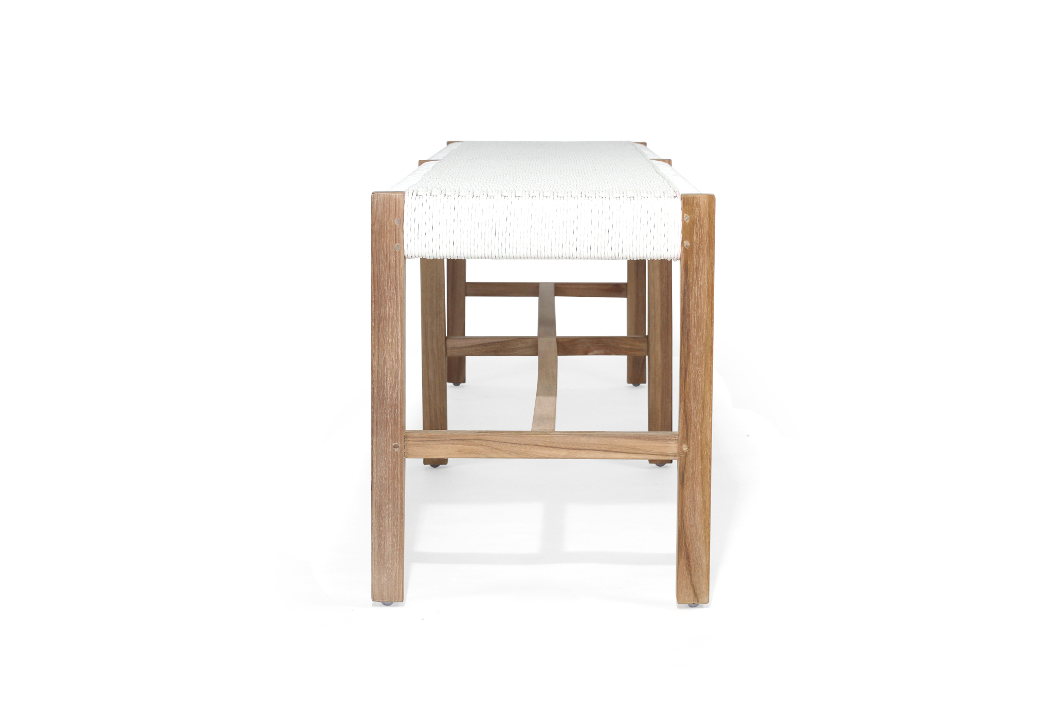 Sabai Woven Bench Seat - White - Close Weave -2m - Image 5