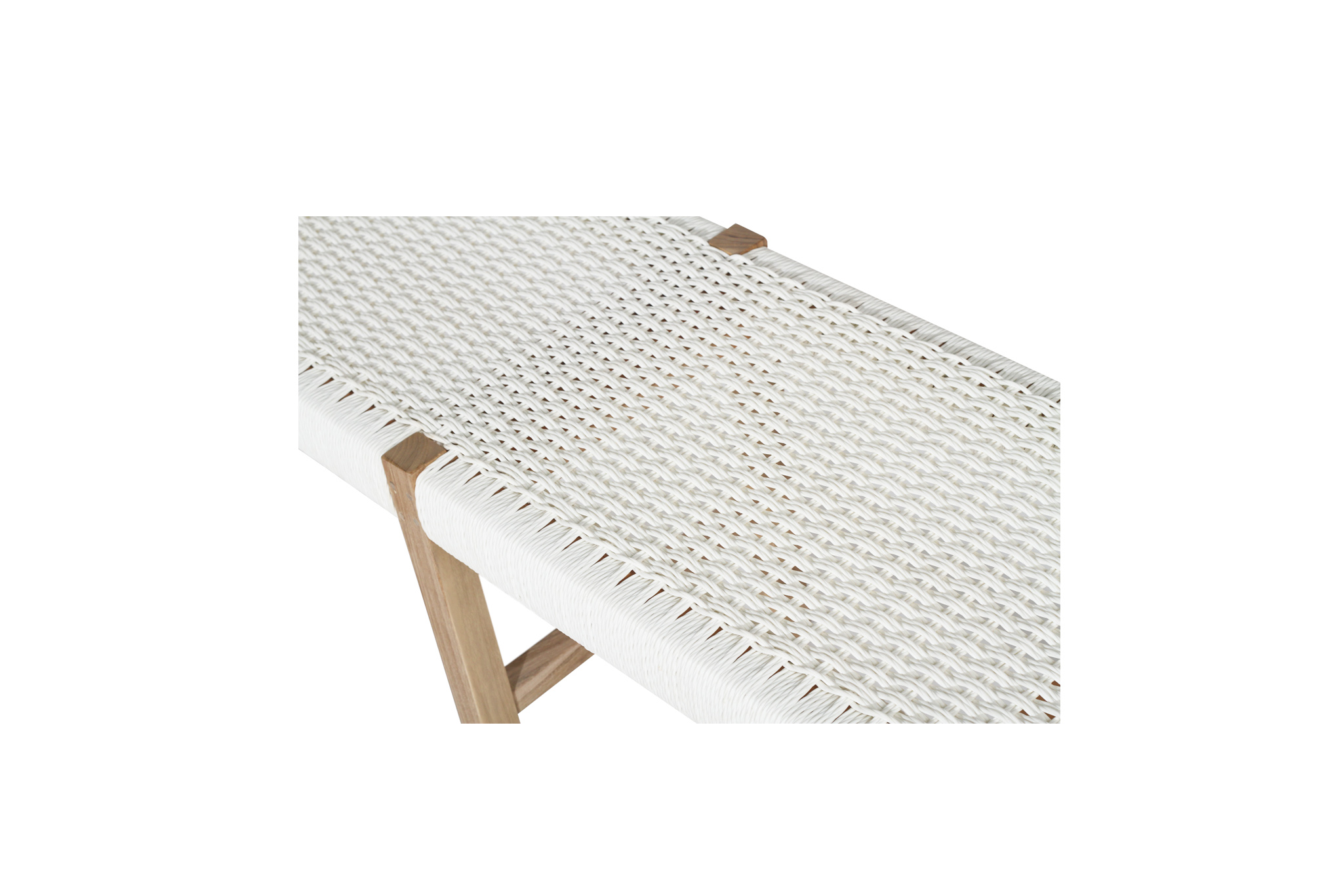 Sabai Woven Bench Seat - White - Close Weave -2m - Image 7