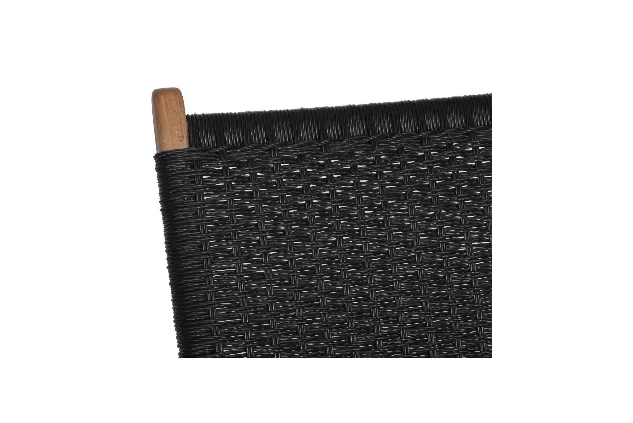 Zen Accent Chair - Black (Close Weave) - Image 8
