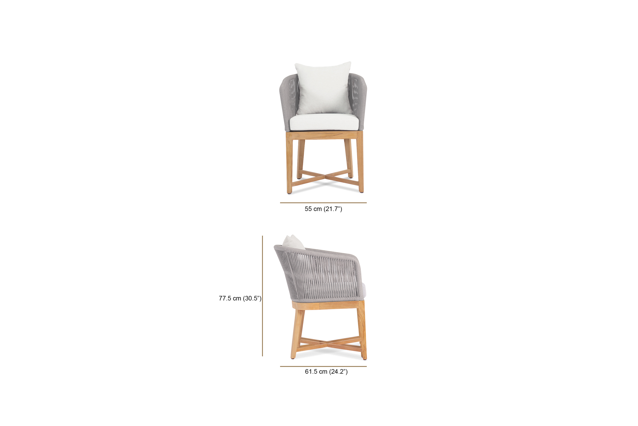 Bronte Outdoor Dining Chair - Image 6