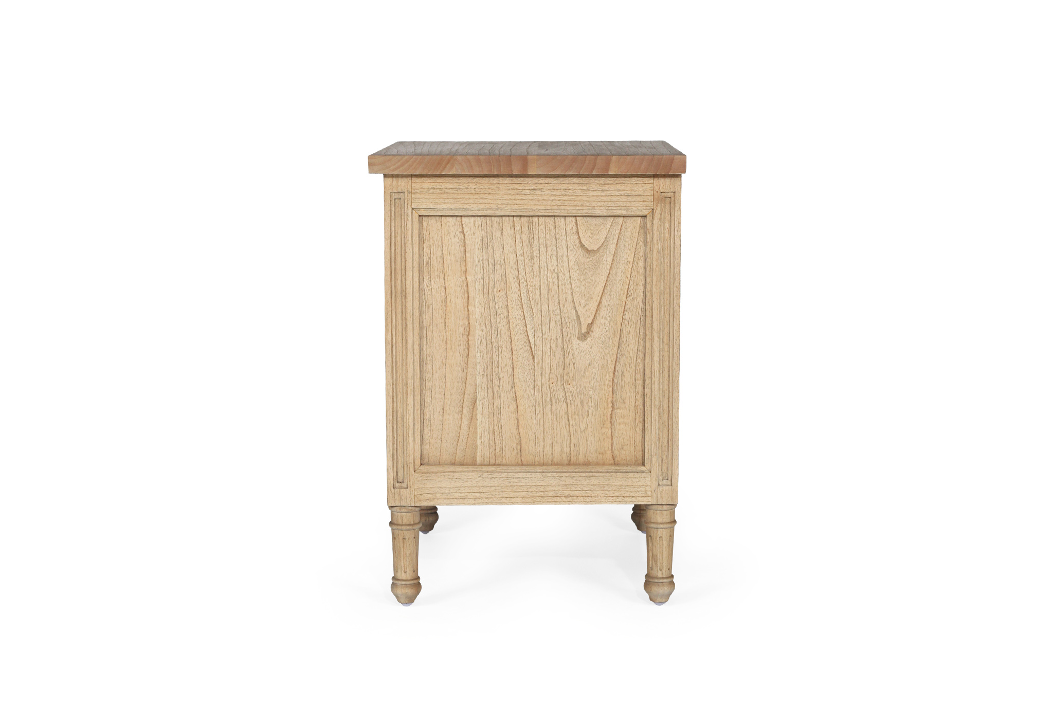 Hamilton Bedside Table - 3 Drawer - Weathered Oak - Image 5
