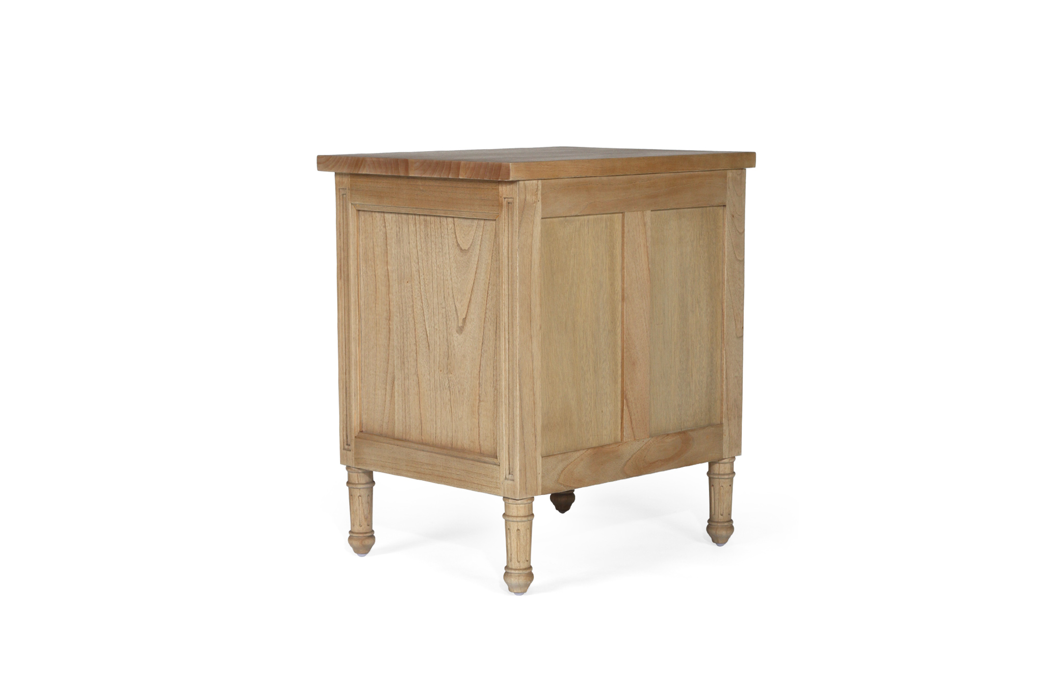 Hamilton Bedside Table - 3 Drawer - Weathered Oak - Image 6