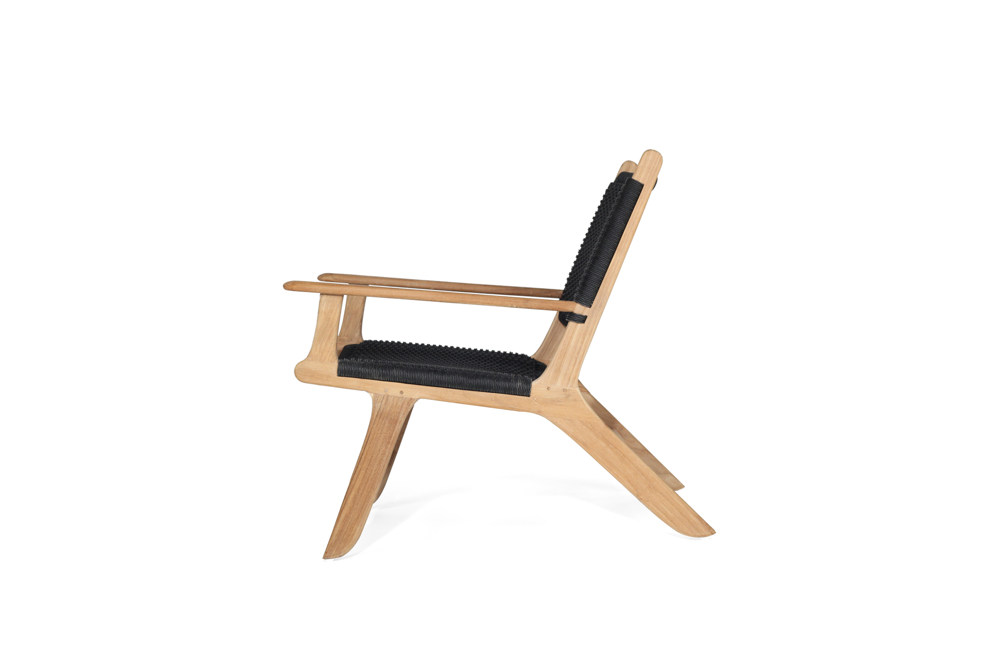 Zen Accent Arm Chair - Black (Close Weave) - Image 4