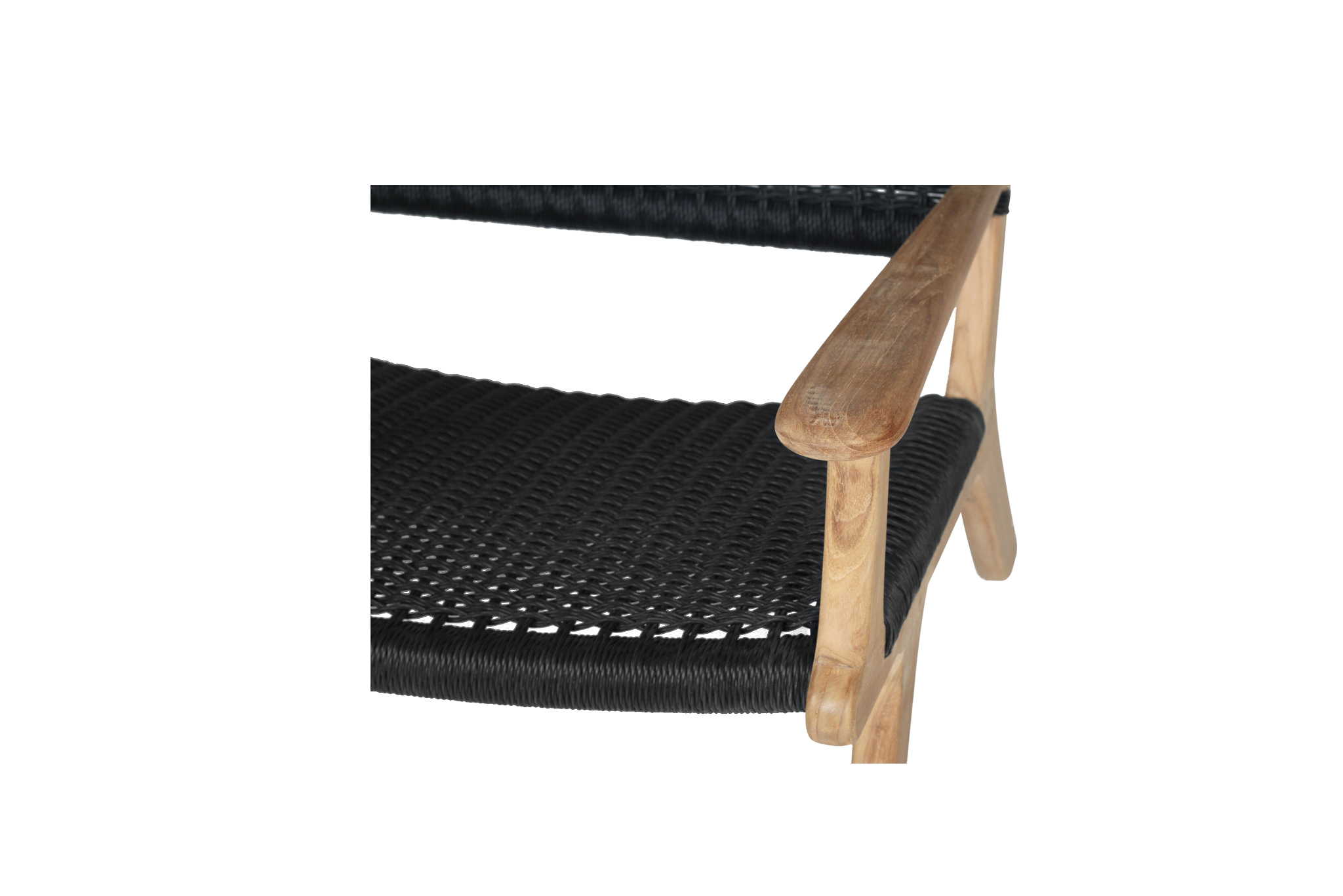 Zen Accent Arm Chair - Black (Close Weave) - Image 7