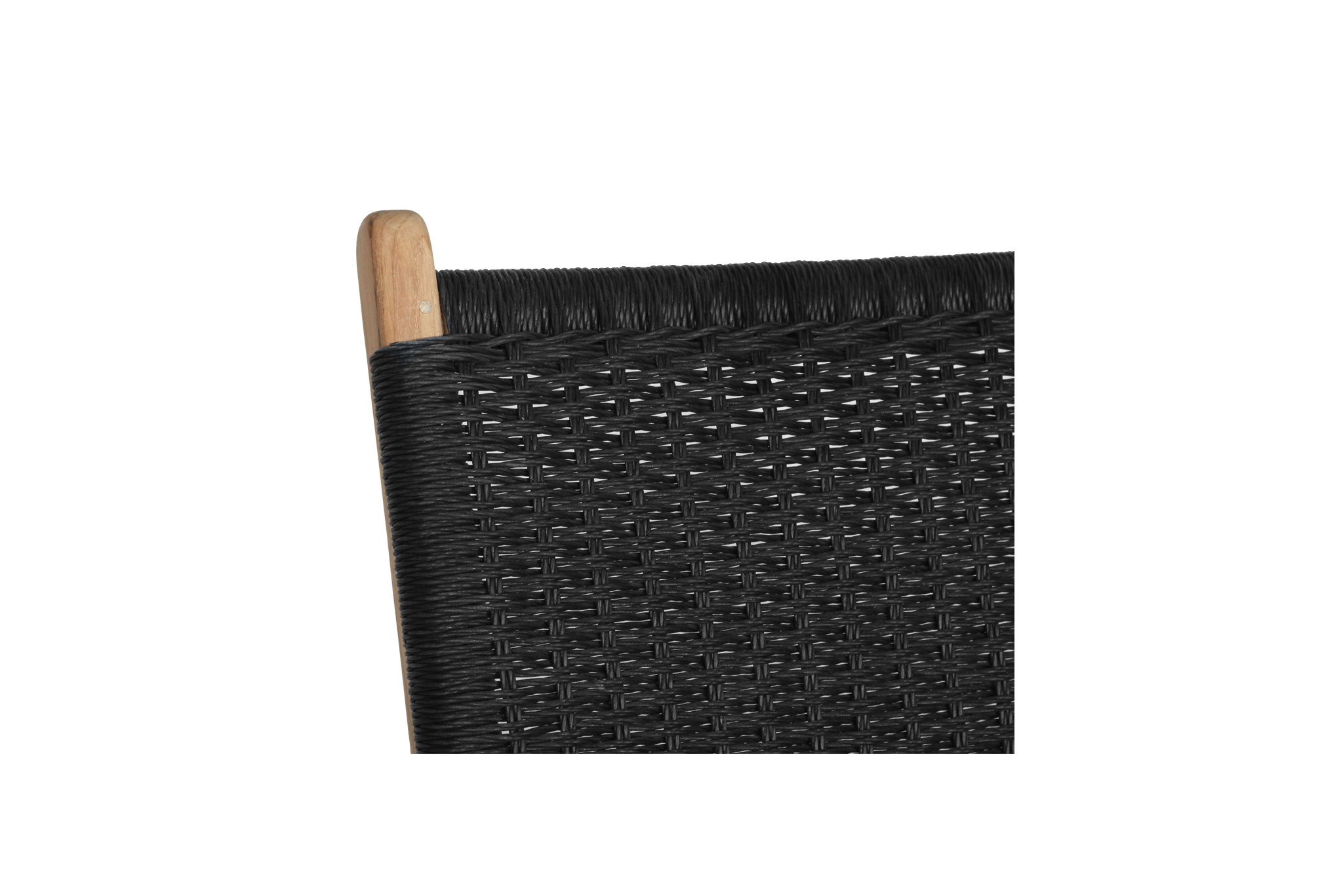 Zen Accent Arm Chair - Black (Close Weave) - Image 8