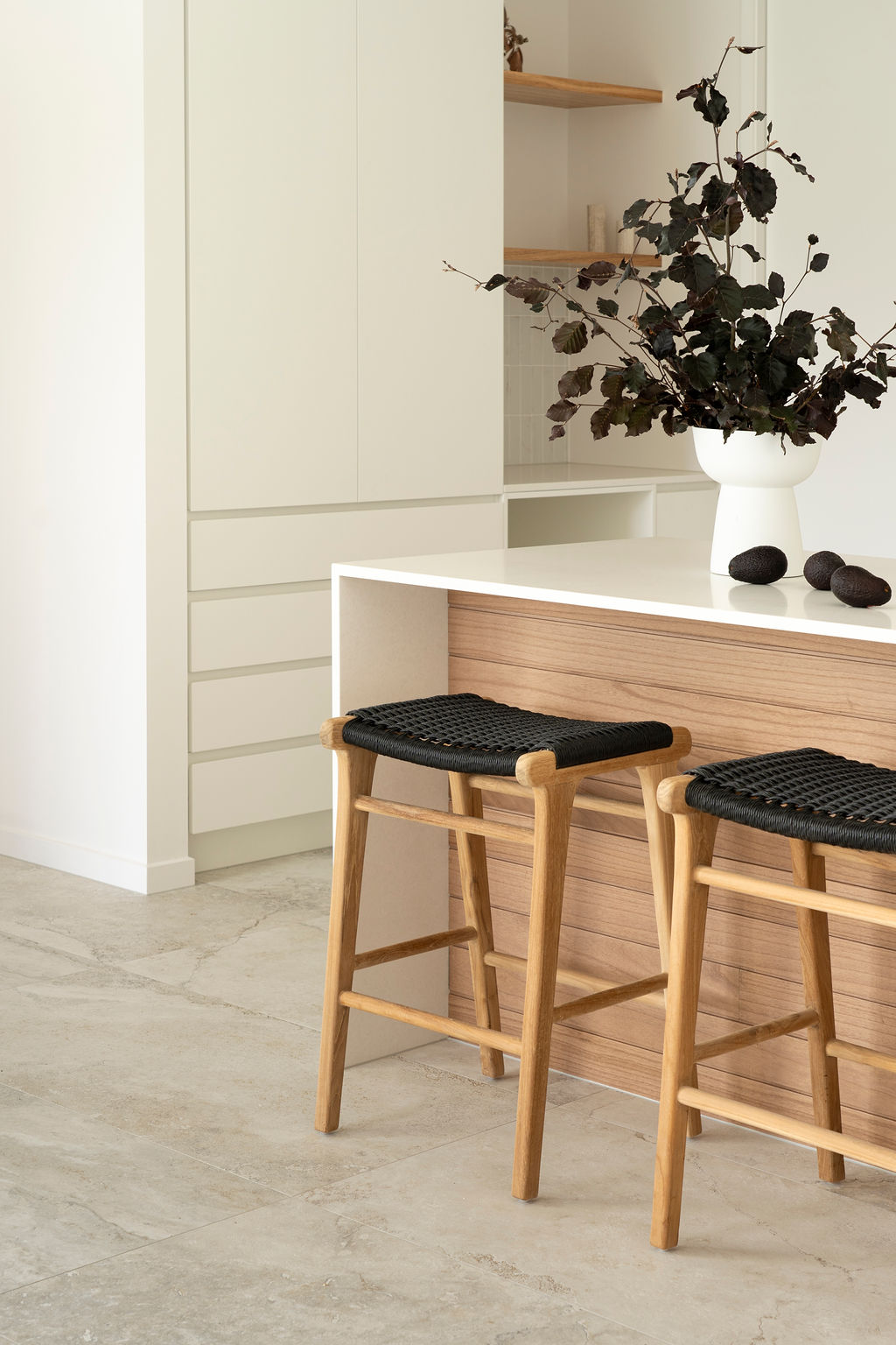 Zen Backless Counter Stool - Black (Close Weave) - Image 10