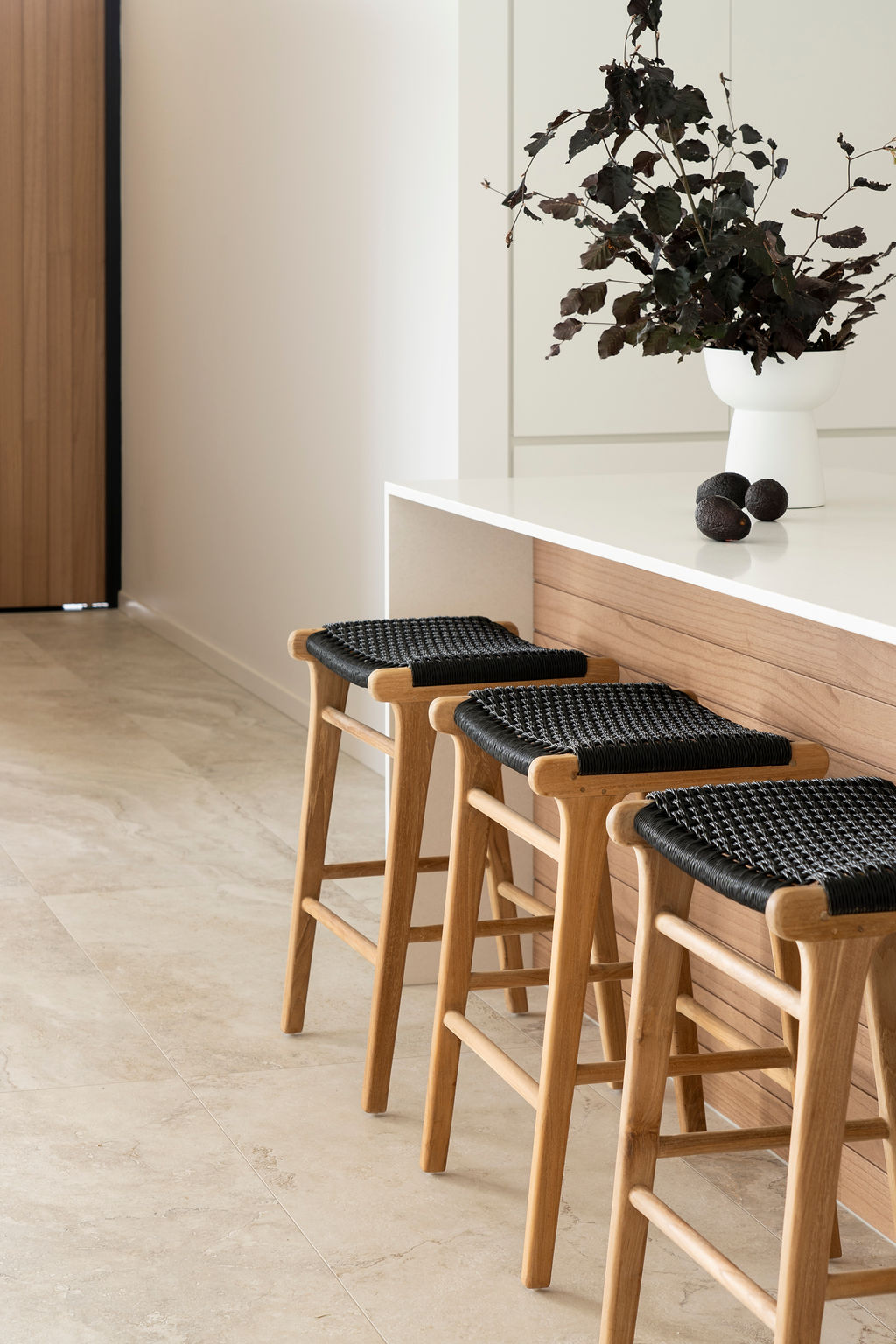 Zen Backless Counter Stool - Black (Close Weave) - Image 20