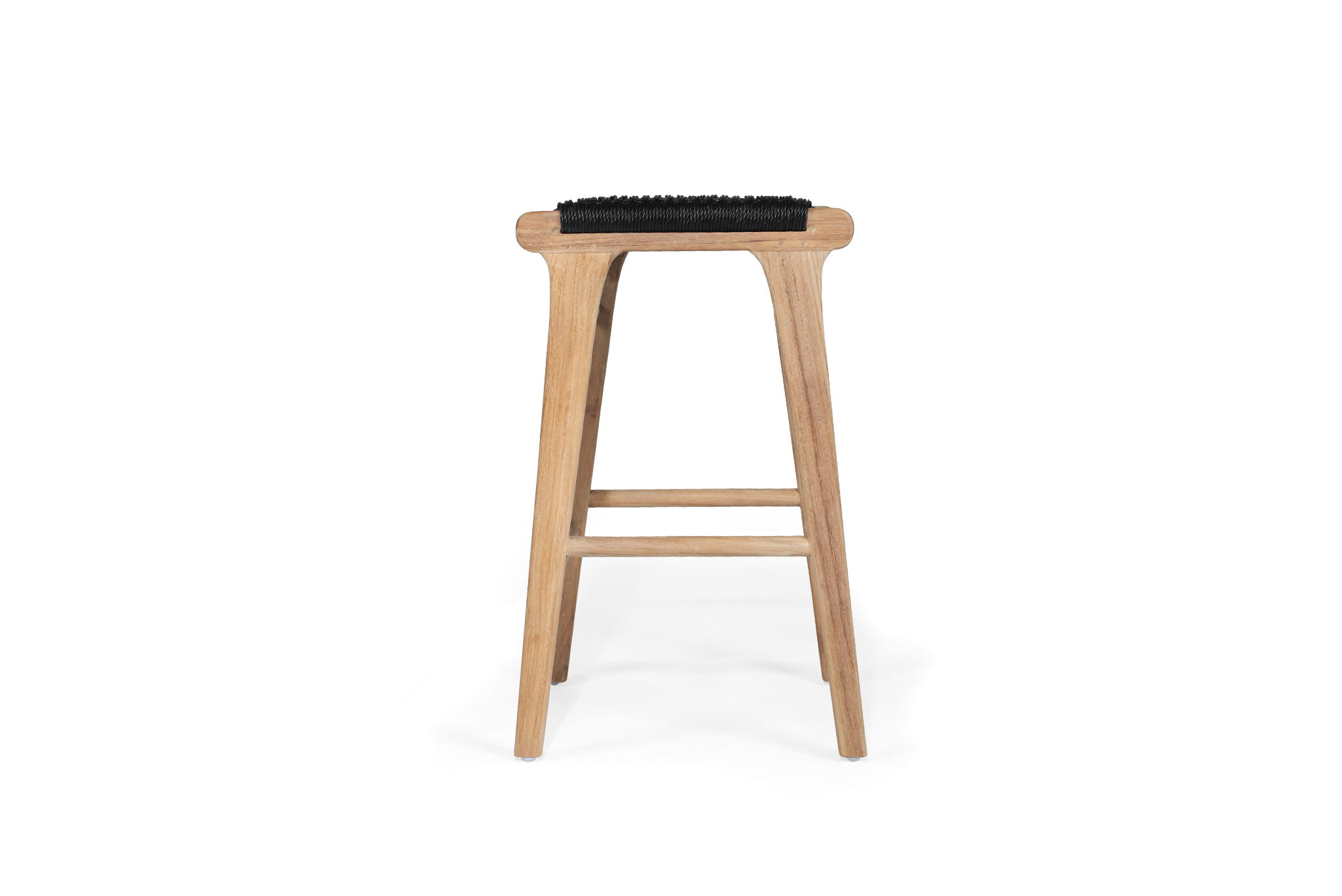 Zen Backless Counter Stool - Black (Close Weave) - Image 5