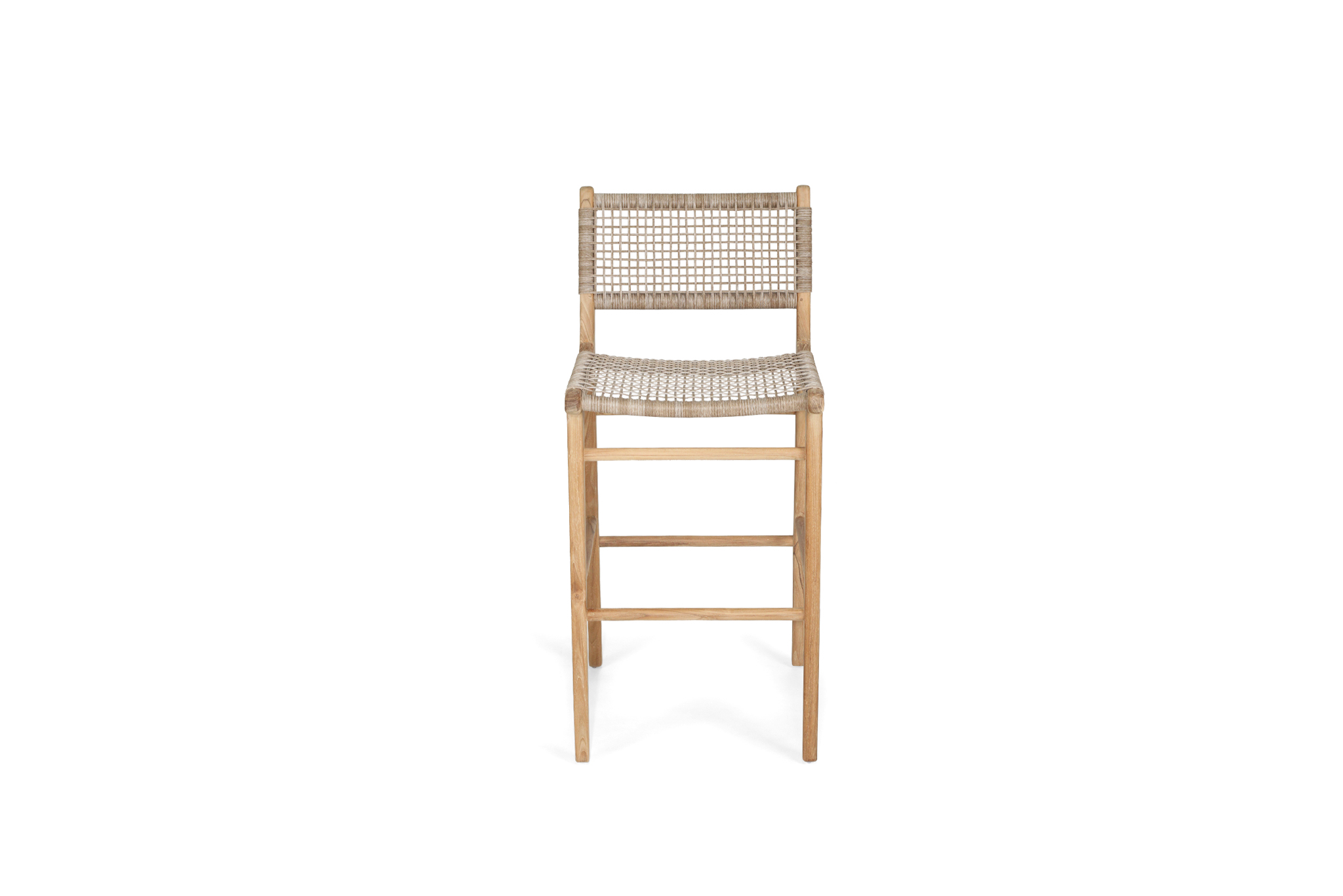 Zen Bar Stool - Washed Grey - Image 2