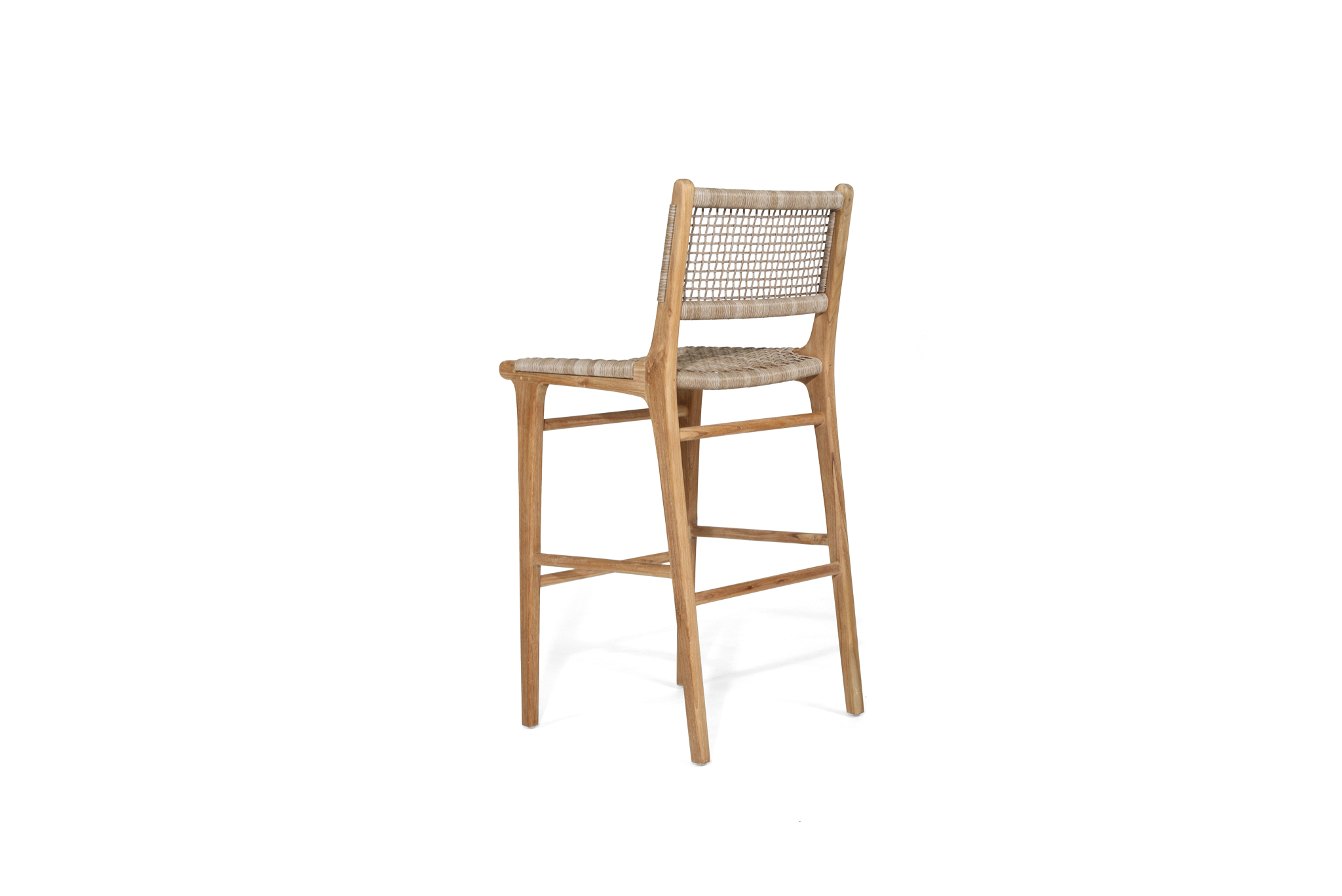 Zen Bar Stool - Washed Grey - Image 5