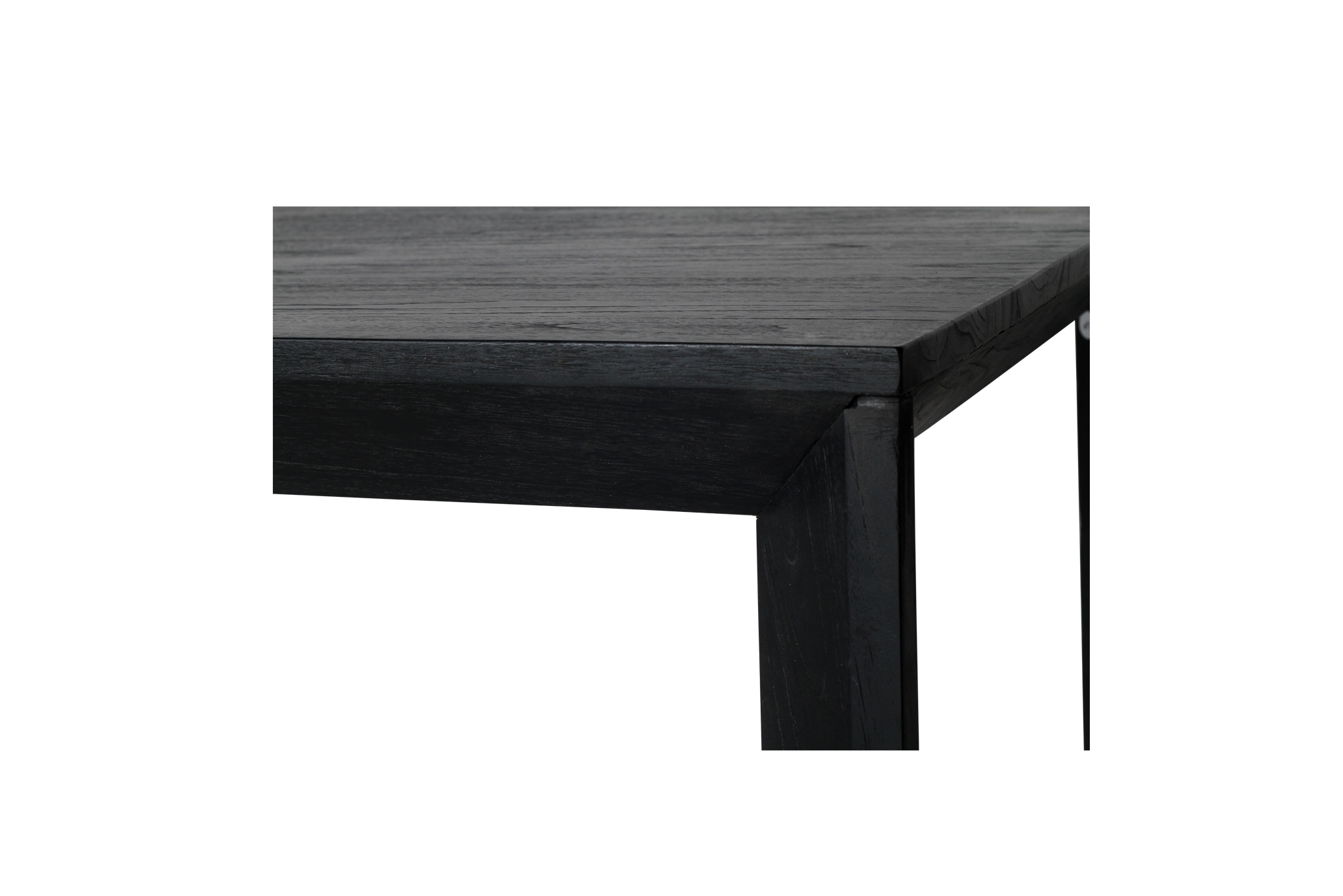 Otis Dining Table - 1.6m - Black - Image 7