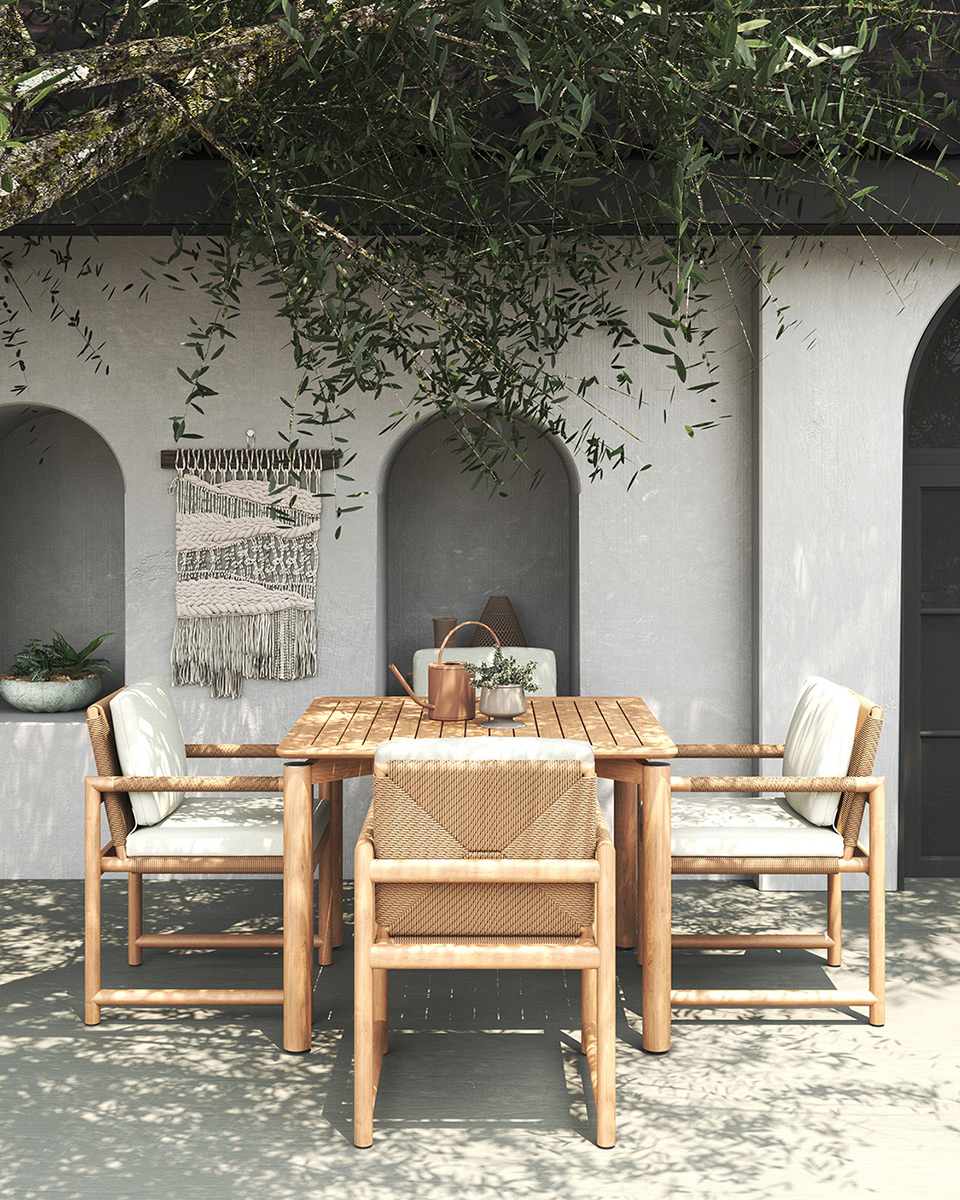 Esperance Outdoor Table - 1m - Image 6