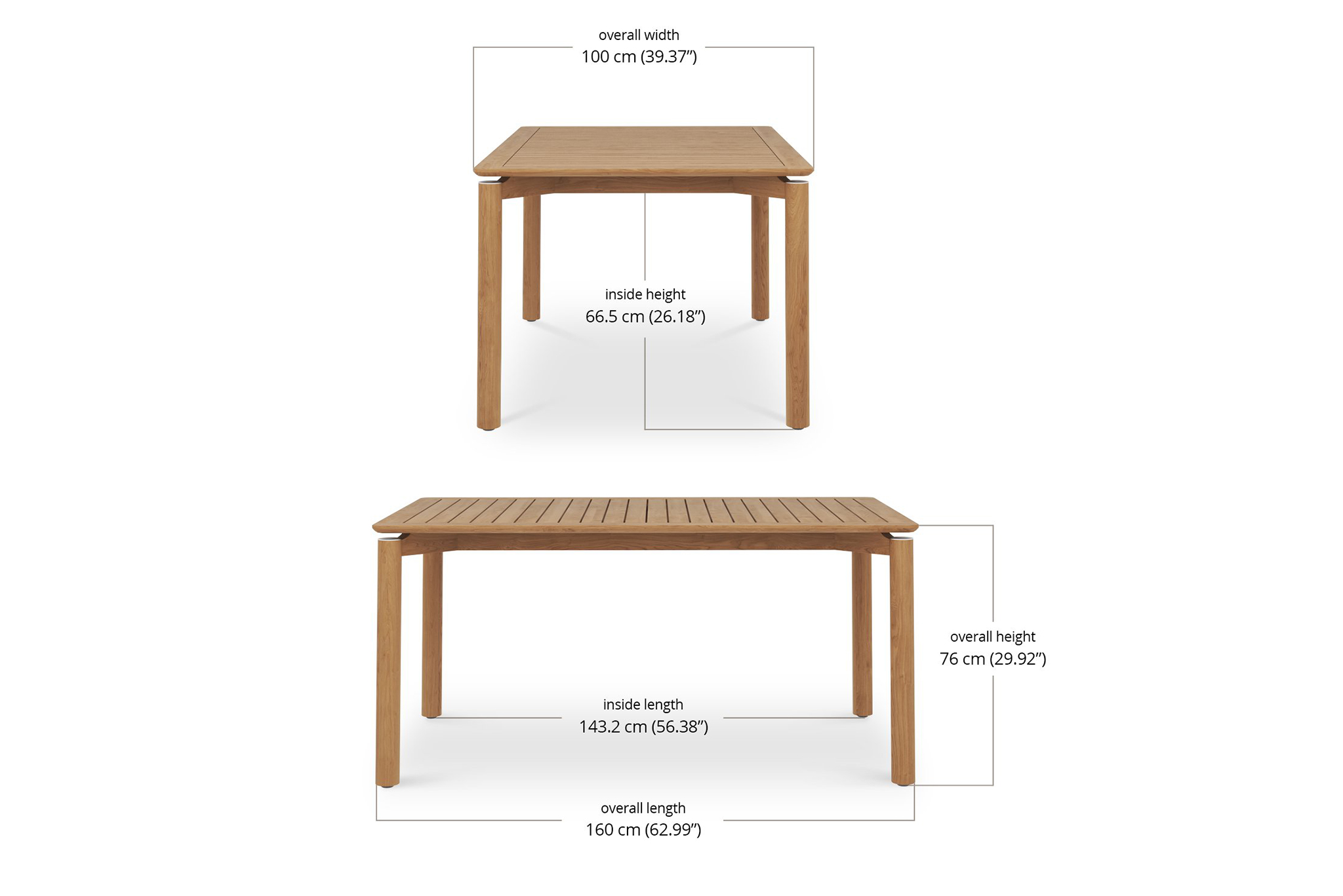 Esperance Outdoor Table - 1.6m - Image 5