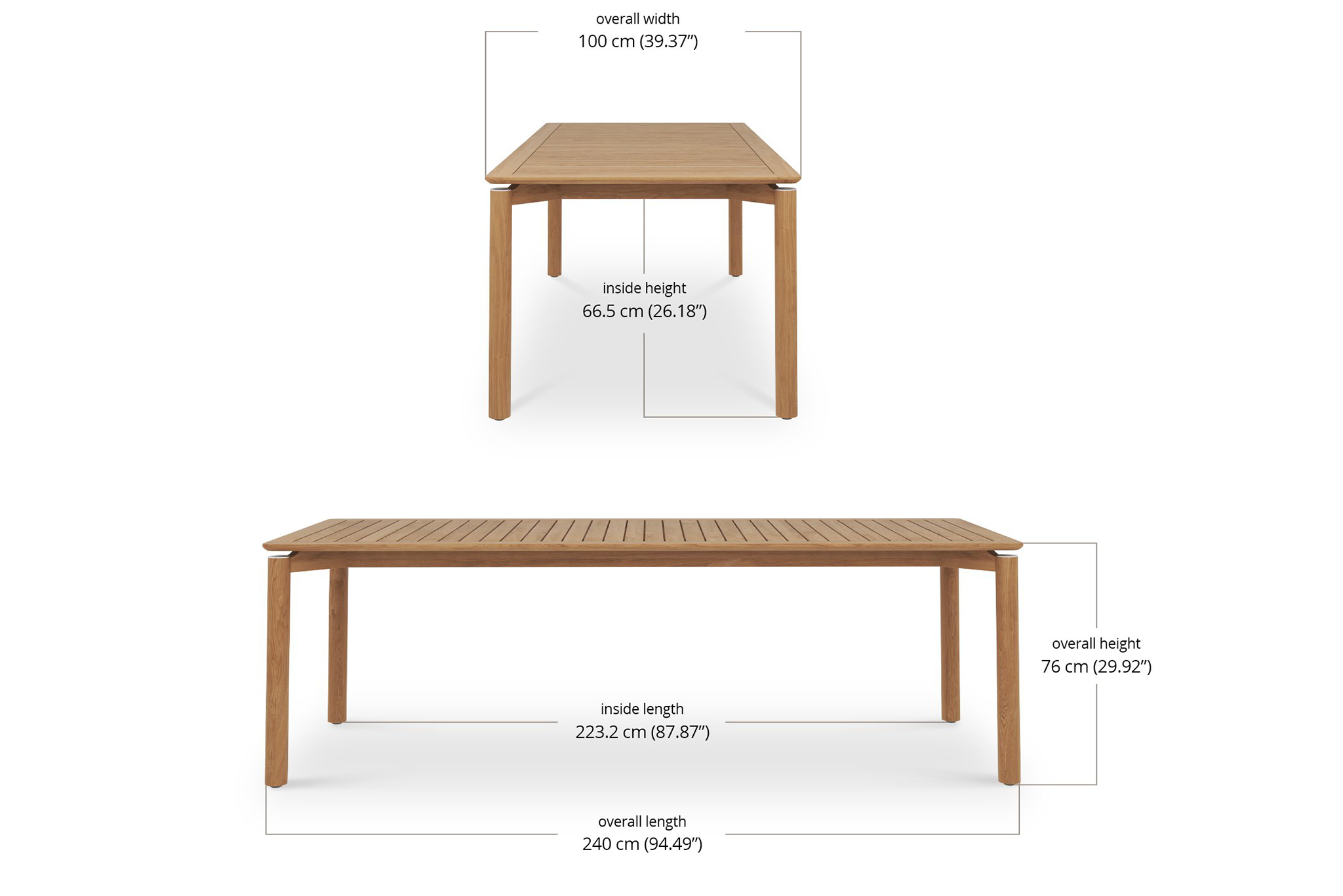 Esperance Outdoor Table - 2.4m - Image 5