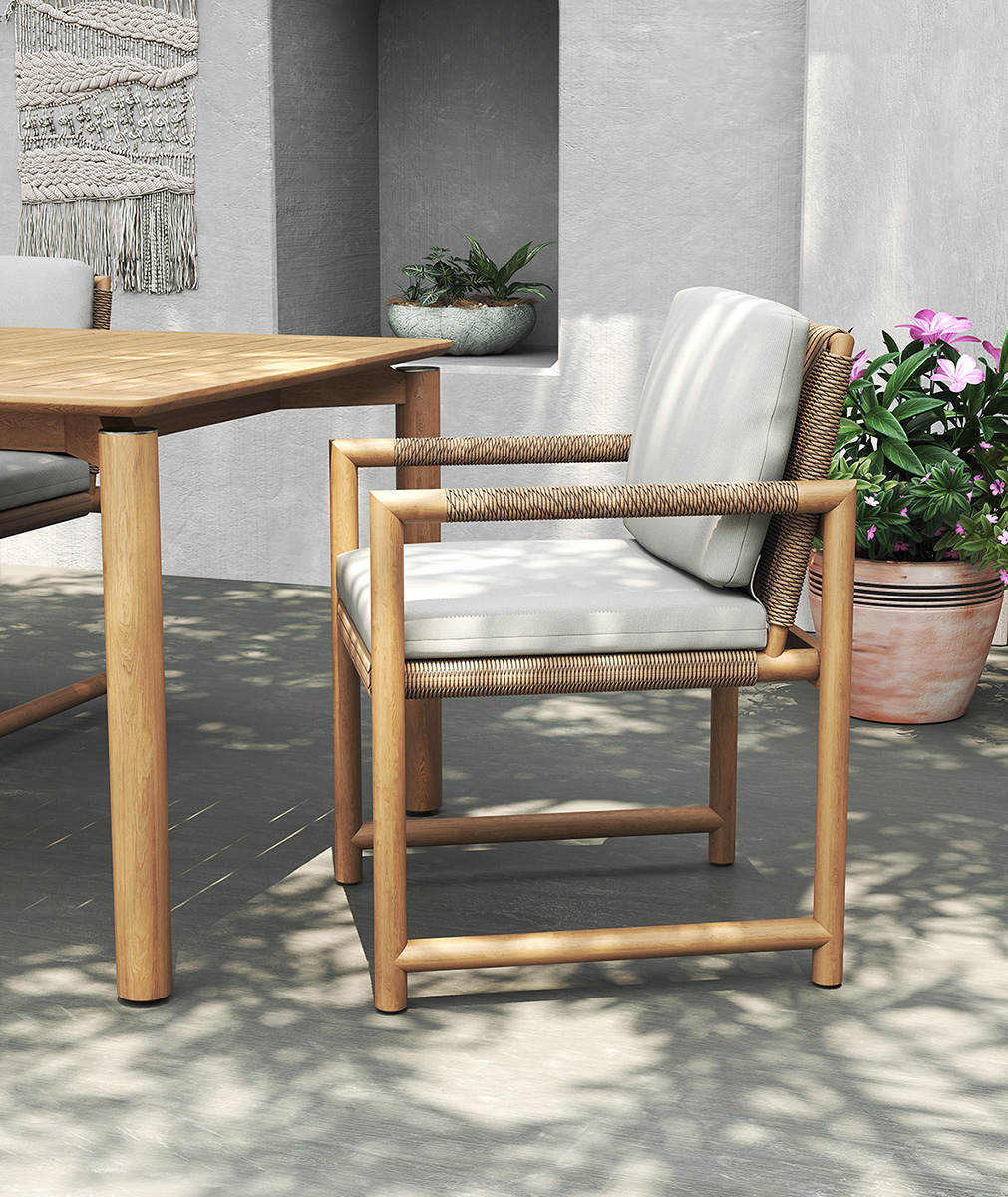 Esperance Outdoor Dining Armchair - Image 9