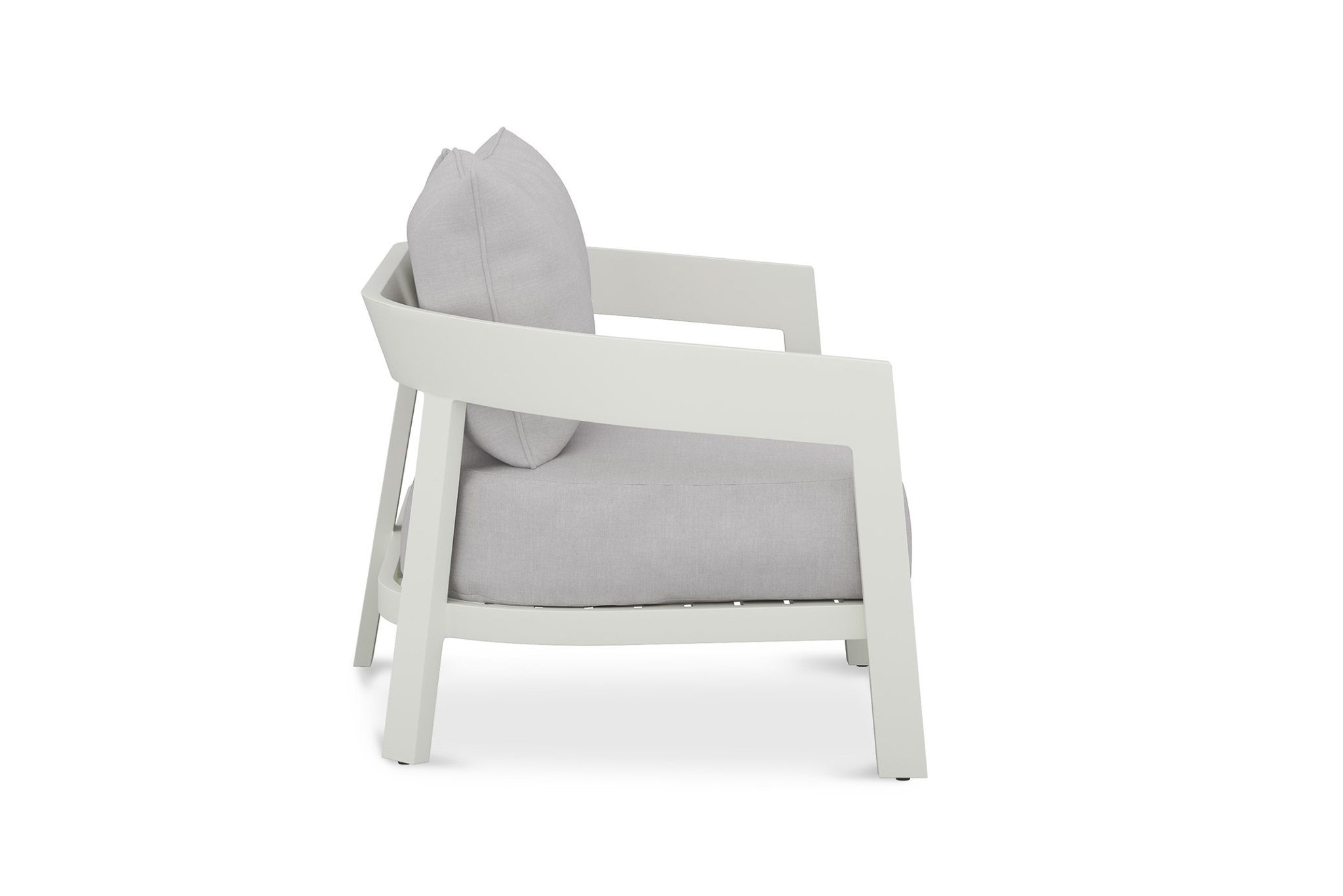 Kingscliff Outdoor Sofa - White Powder-Coated Frame - 2 Seater - Image 4