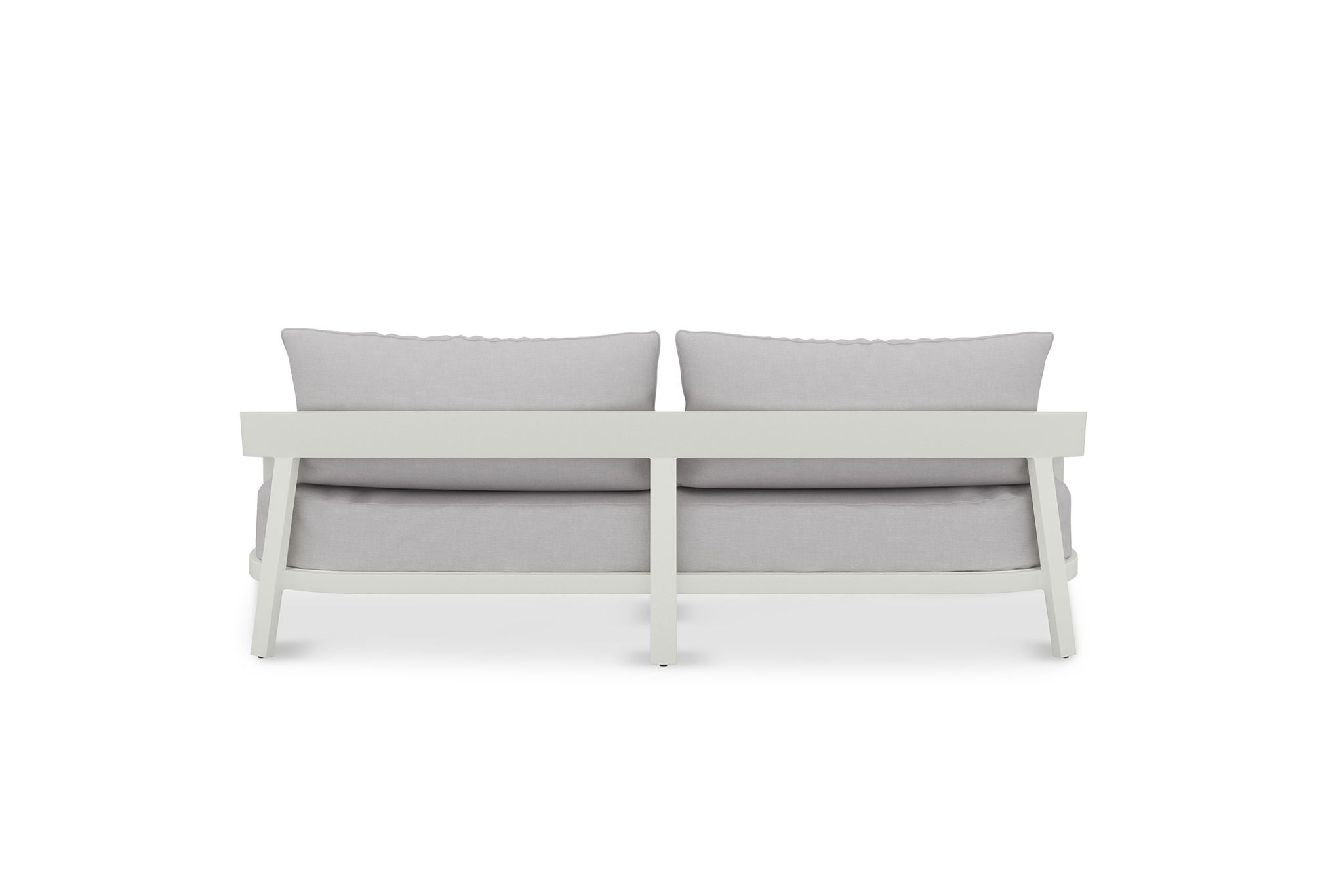 Kingscliff Outdoor Sofa - White Powder Coated Frame - 3 Seater - Image 5
