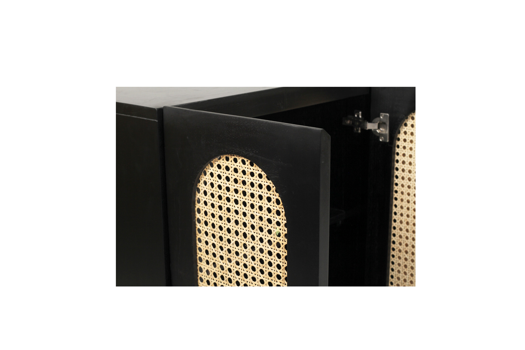 Ryan Six Door Sideboard - Black - Image 11