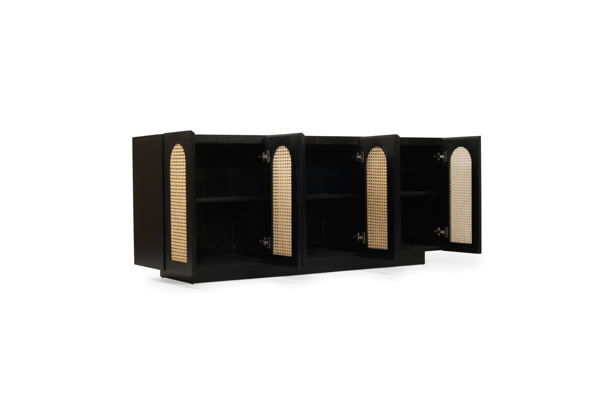 Ryan Six Door Sideboard - Black - Image 5