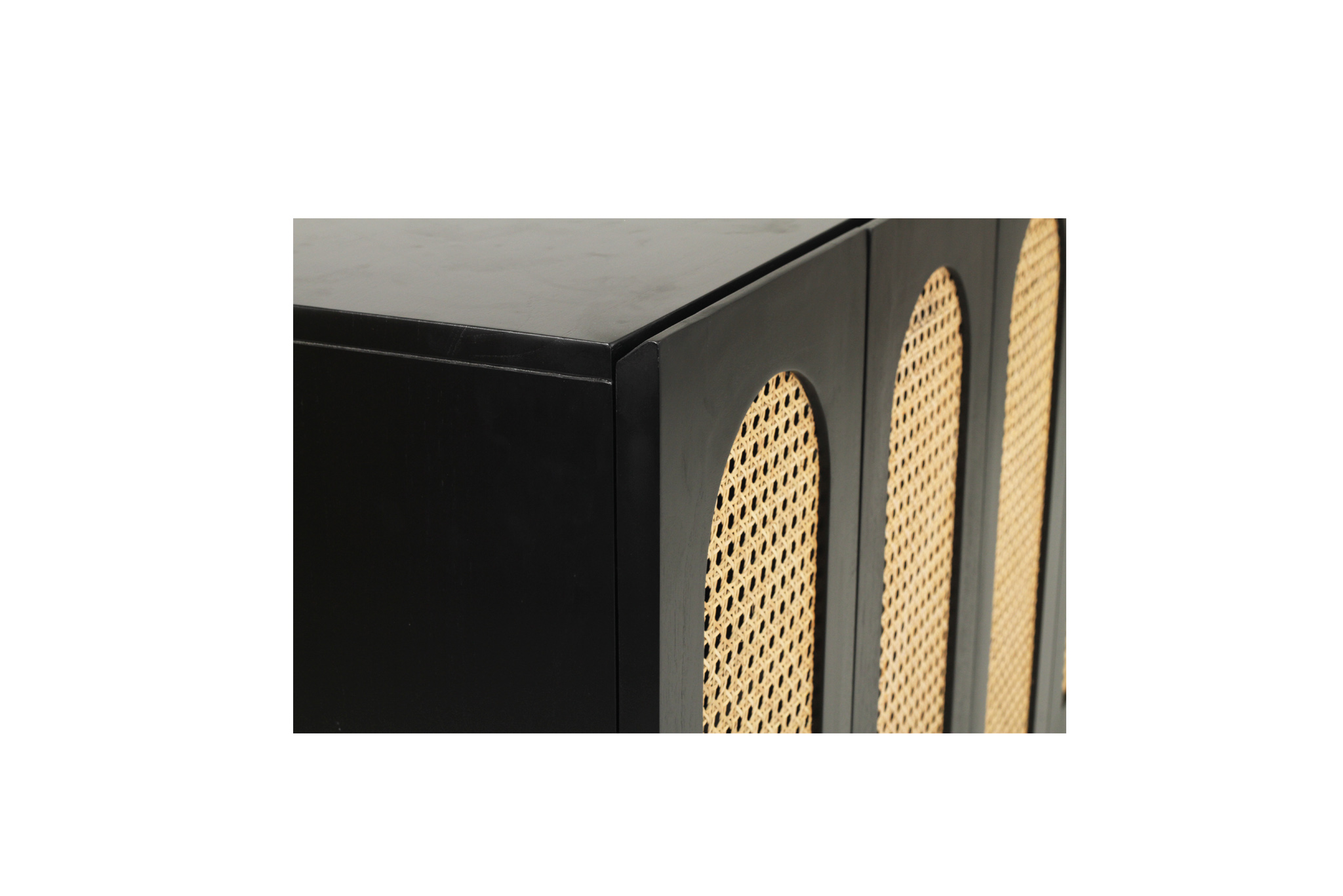 Ryan Six Door Sideboard - Black - Image 9