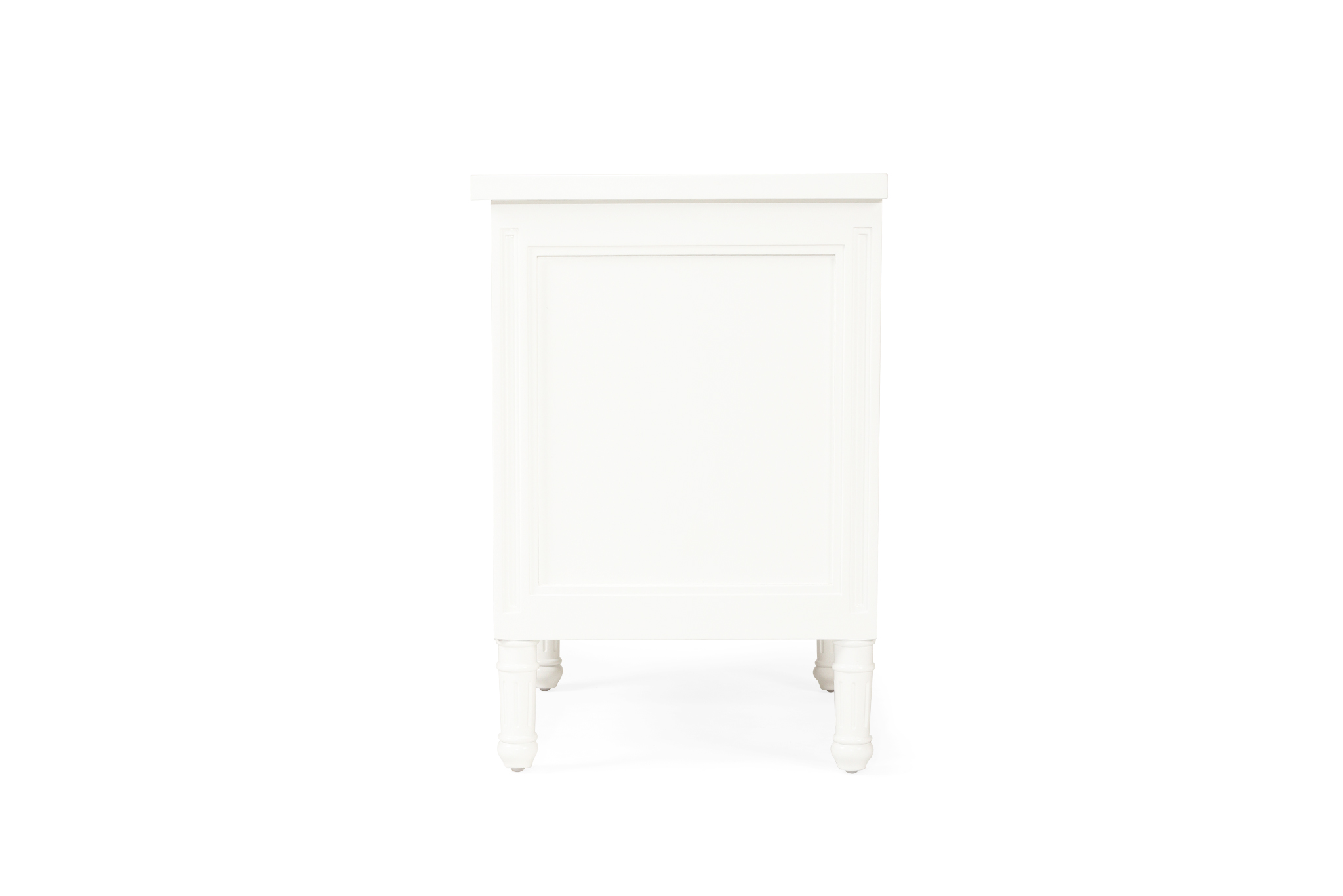 Hamilton Bedside Table - 3 Drawer - White - Image 6