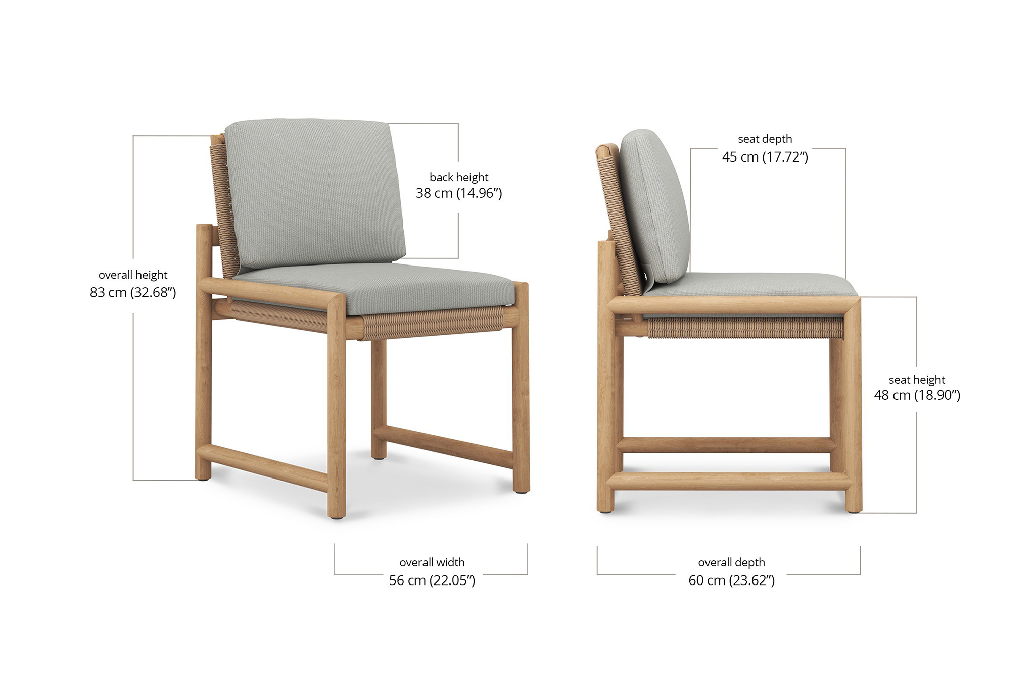 Esperance Outdoor Dining Chair - Image 6