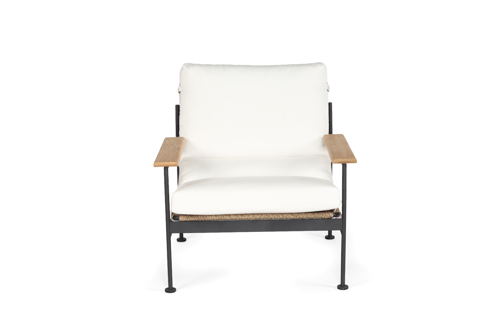 Bryce Outdoor 1 Seater Sofa - Asteroid Black - Image 4