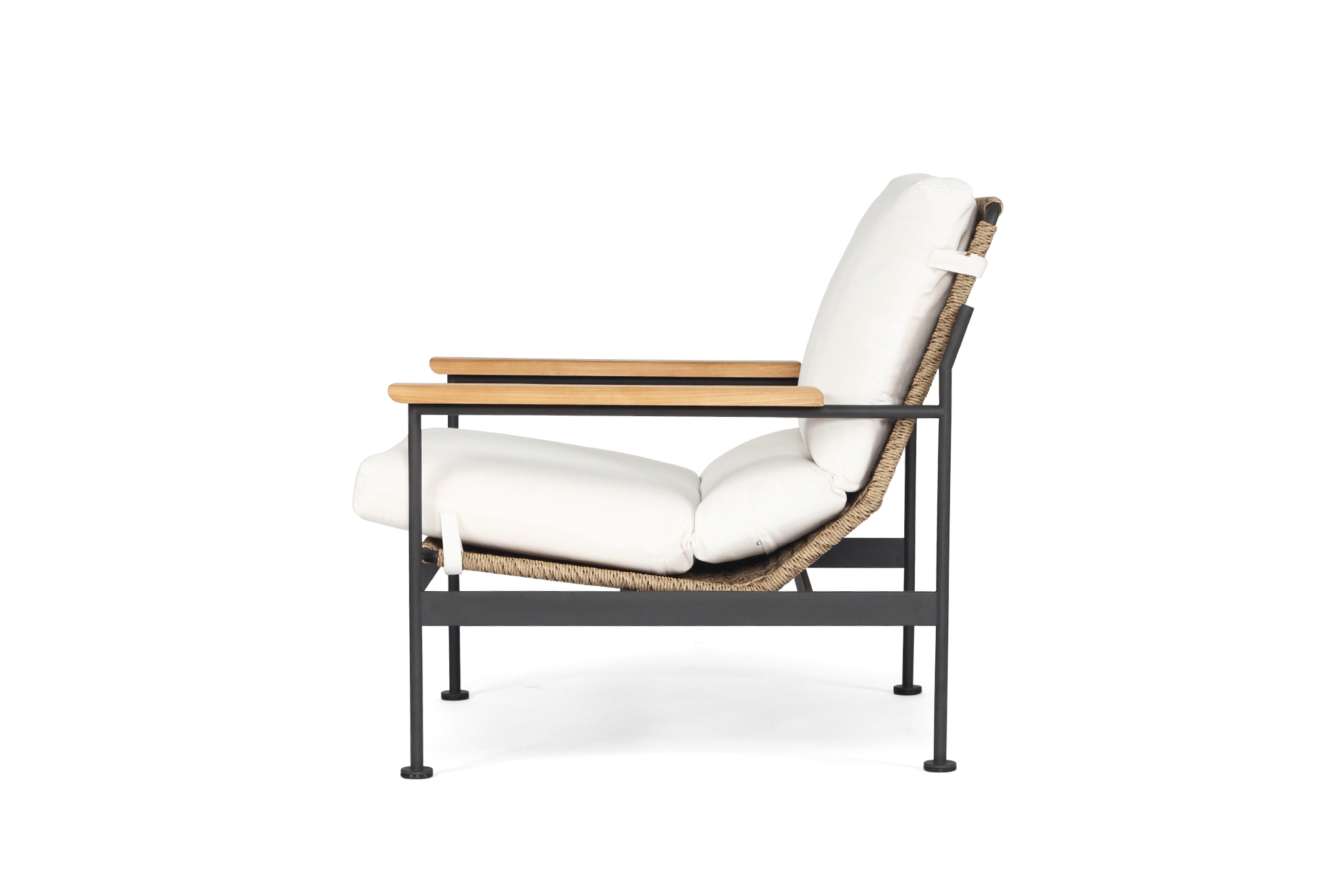 Bryce Outdoor 1 Seater Sofa - Asteroid Black - Image 5
