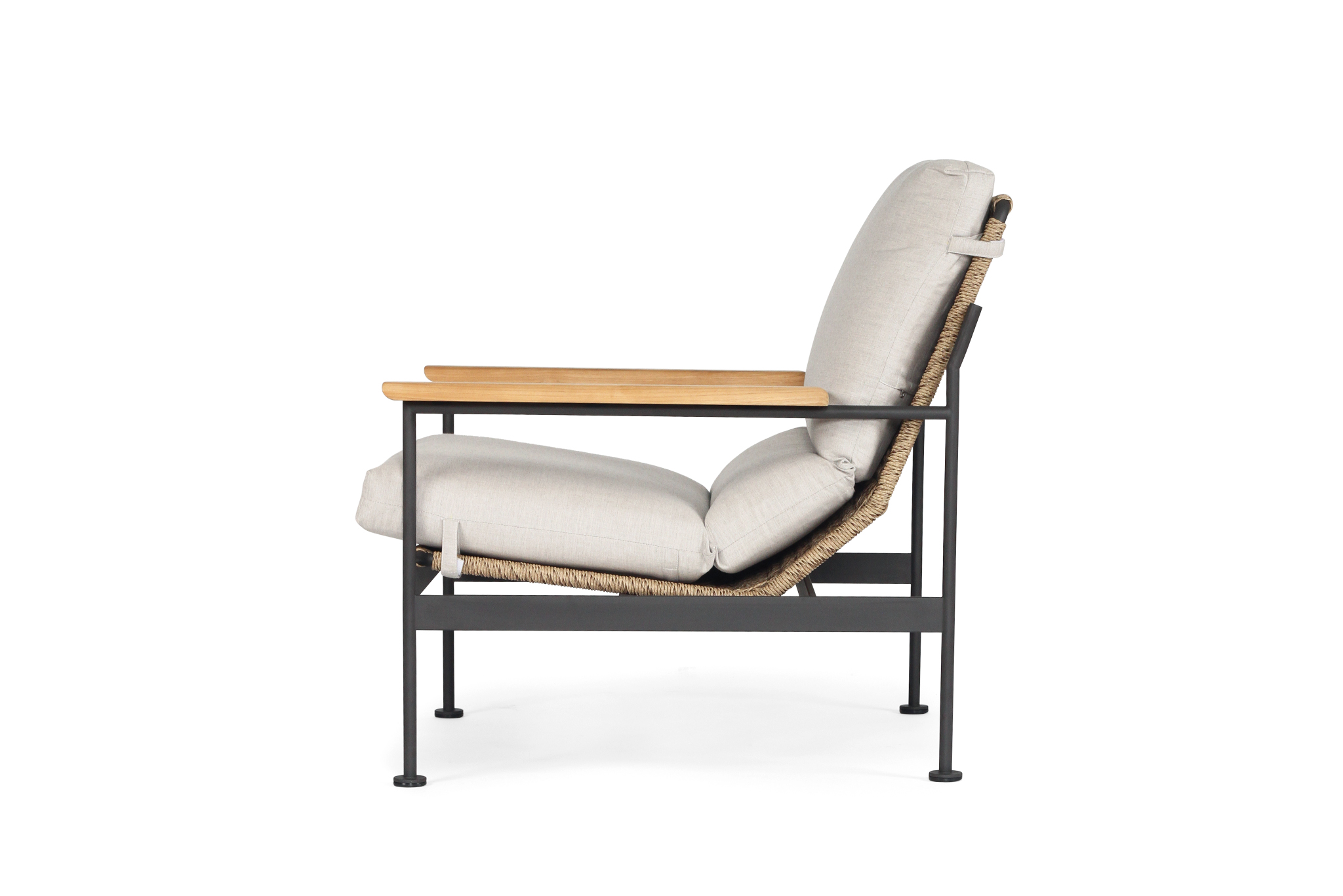 Bryce Outdoor 1 Seater Sofa - Asteroid Black - Image 13