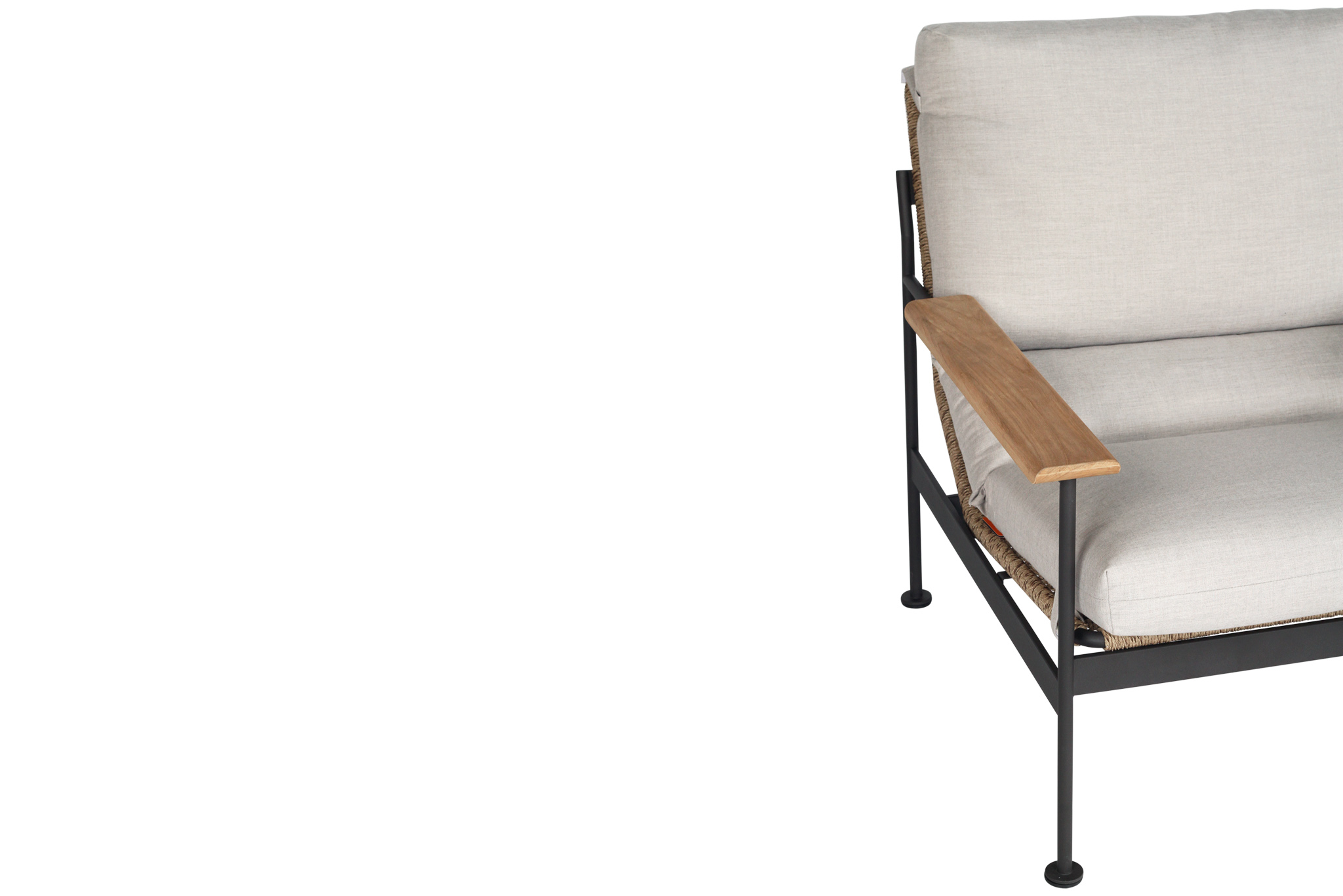 Bryce Outdoor 1 Seater Sofa - Asteroid Black - Image 16