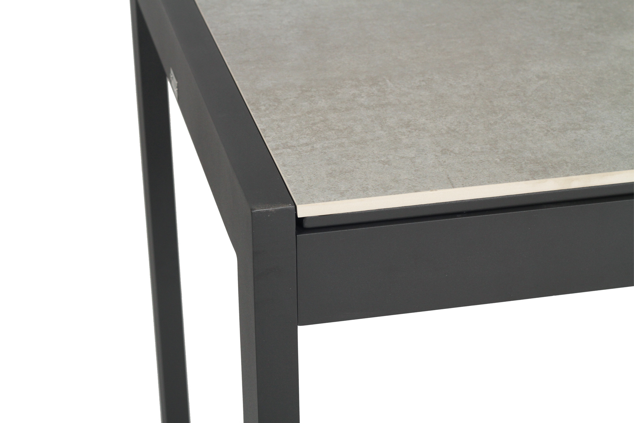 Roberto Outdoor Dining Table 80cm - Asteroid Black (Charcoal) - Image 8