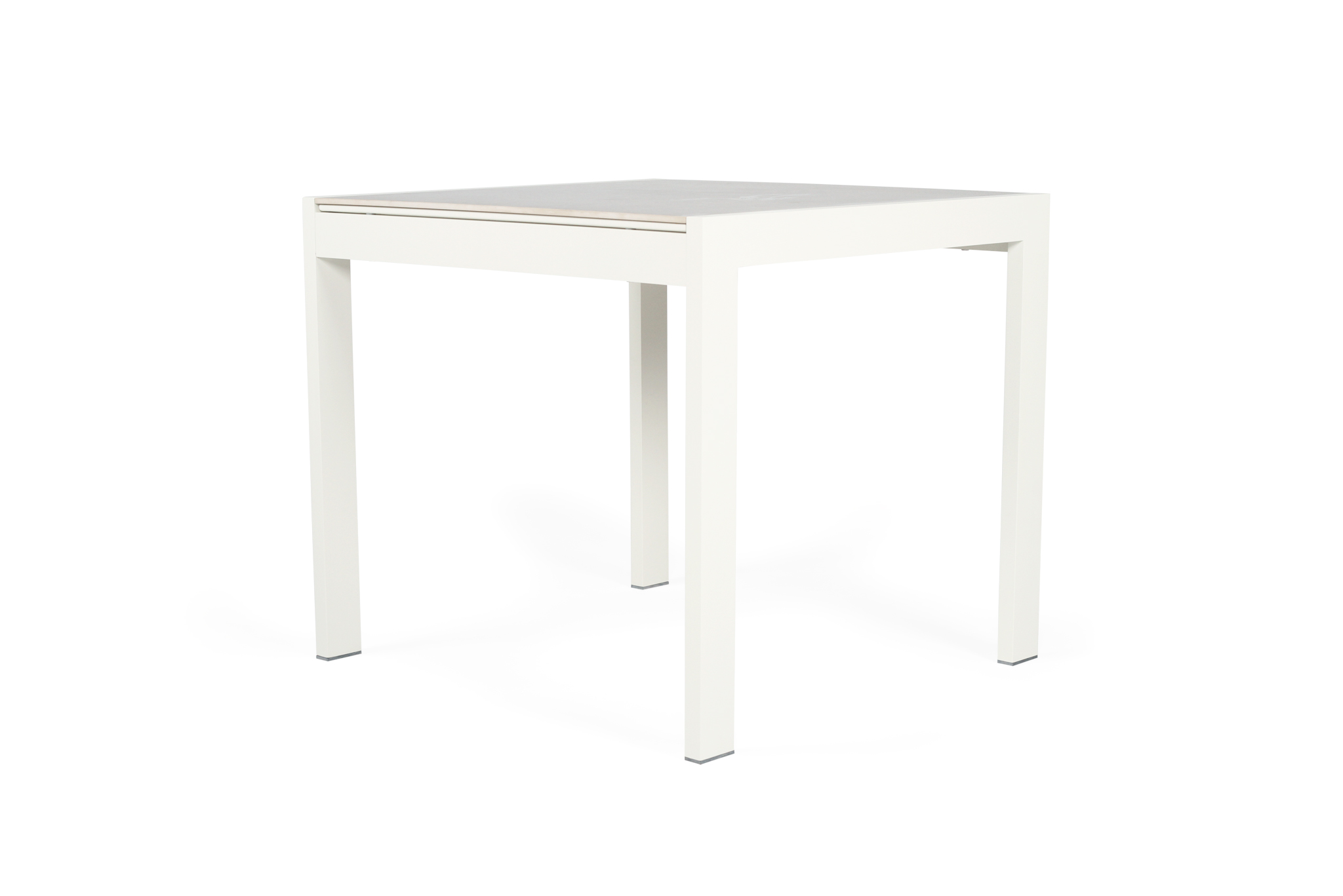 Roberto Outdoor Dining Table 80cm - Pearl White - Image 5