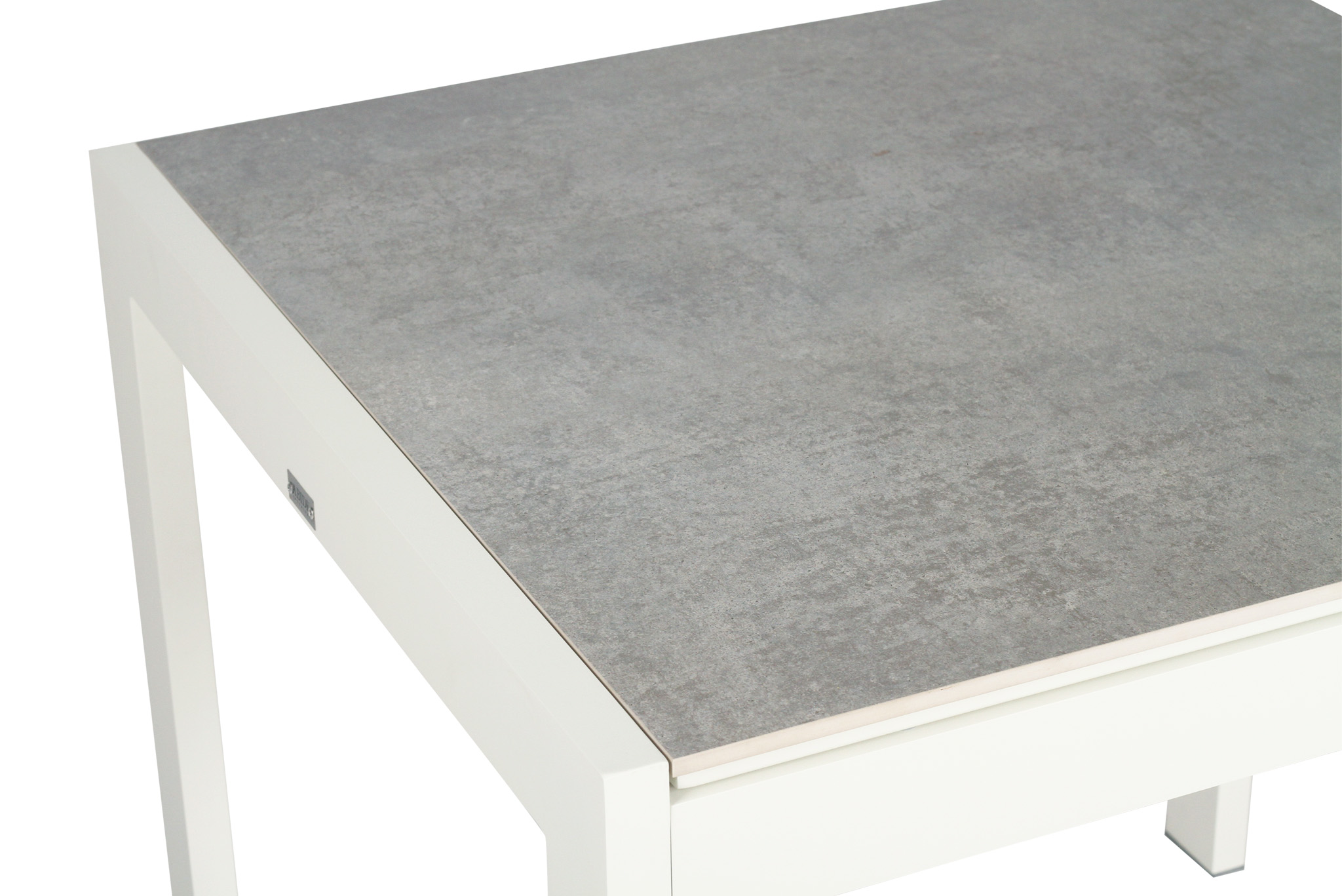 Roberto Outdoor Dining Table 80cm - Pearl White - Image 7