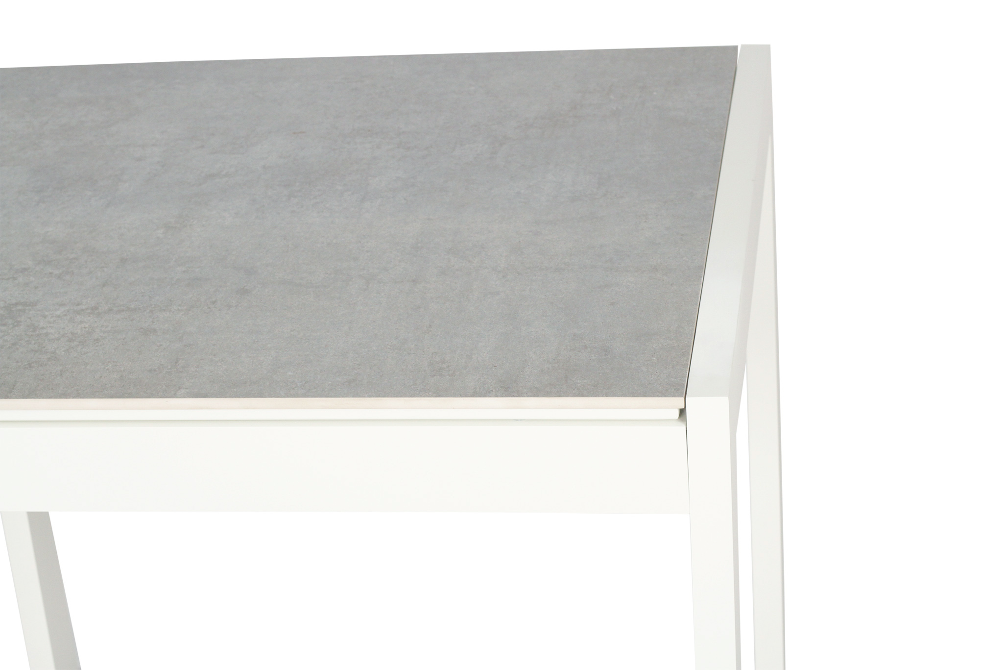 Roberto Outdoor Dining Table 80cm - Pearl White - Image 8